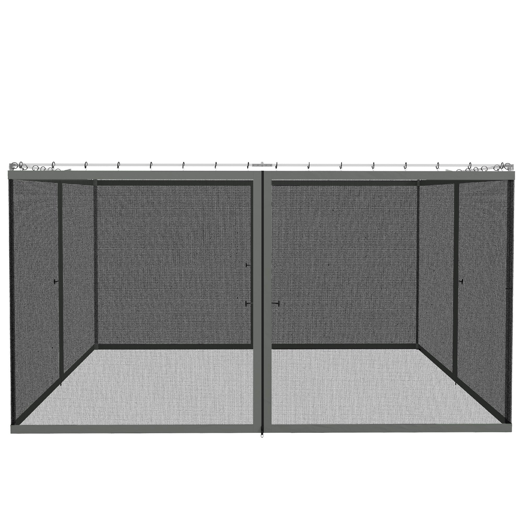 Outsunny 352 x 207cm Universal Replacement Gazebo Mesh Netting Screen Walls - Image 8