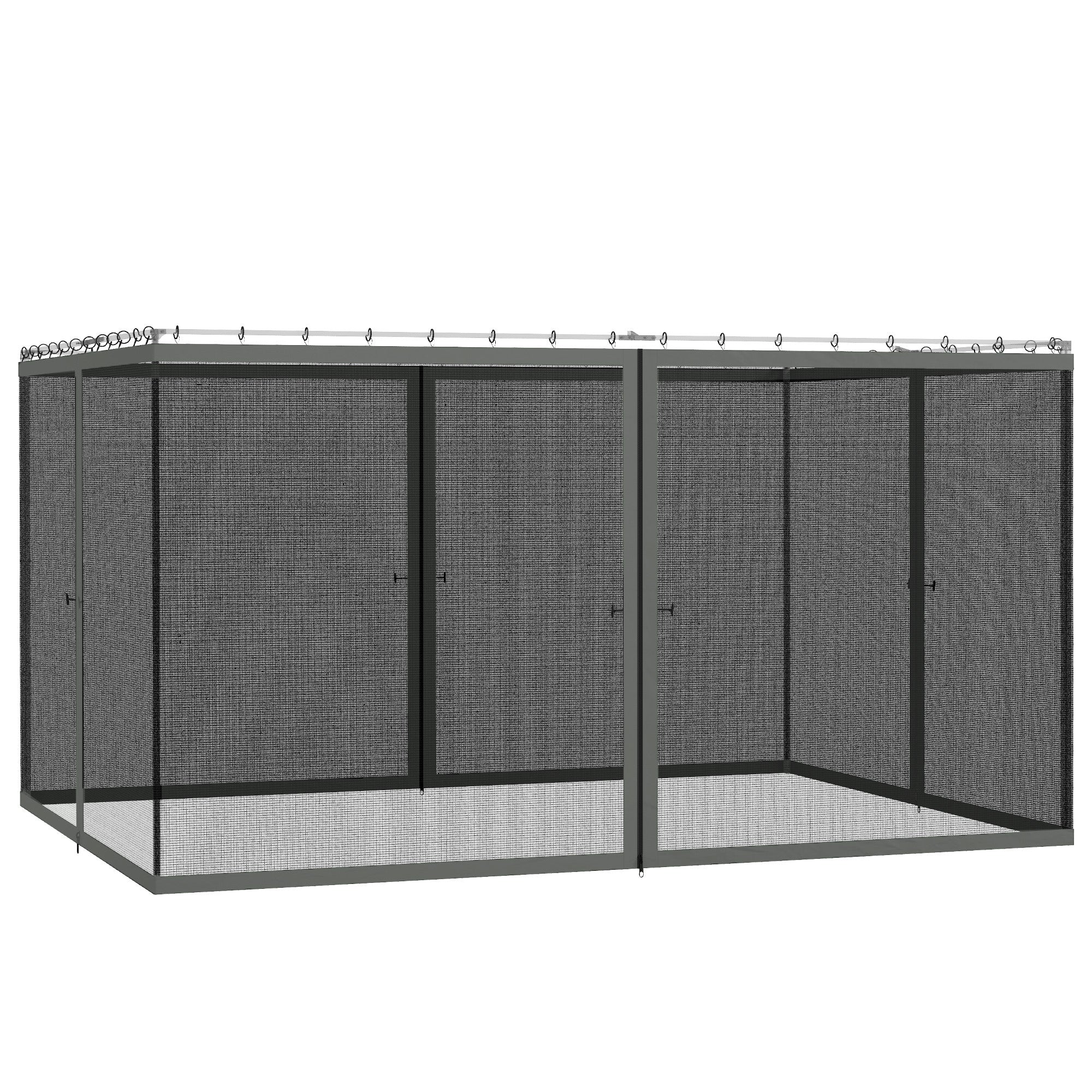 Outsunny 352 x 207cm Universal Replacement Gazebo Mesh Netting Screen Walls - Image 9