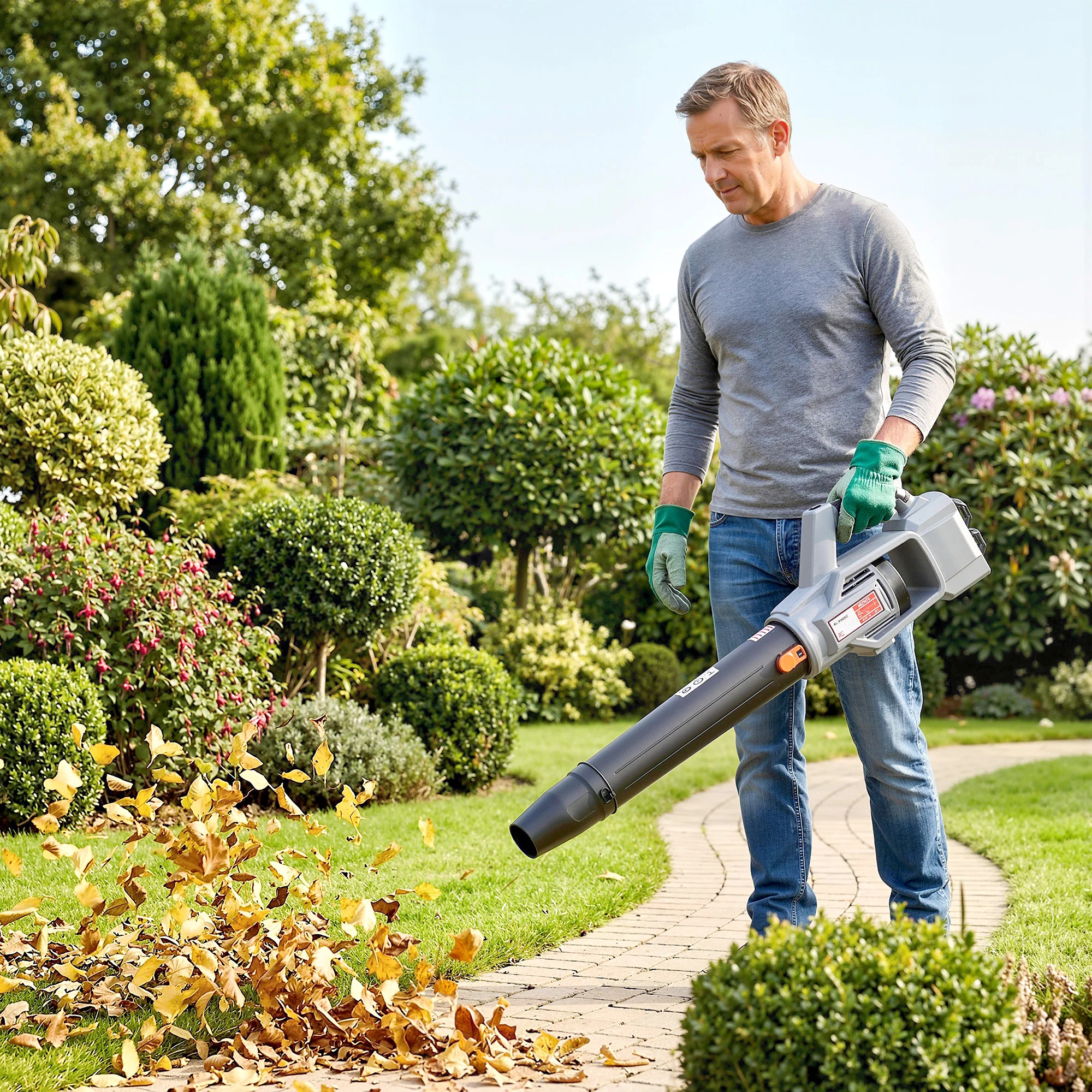 Outsunny 36V Leaf Blower Cordless With 2 X 4000mAh Batteries & Charger - Image 8