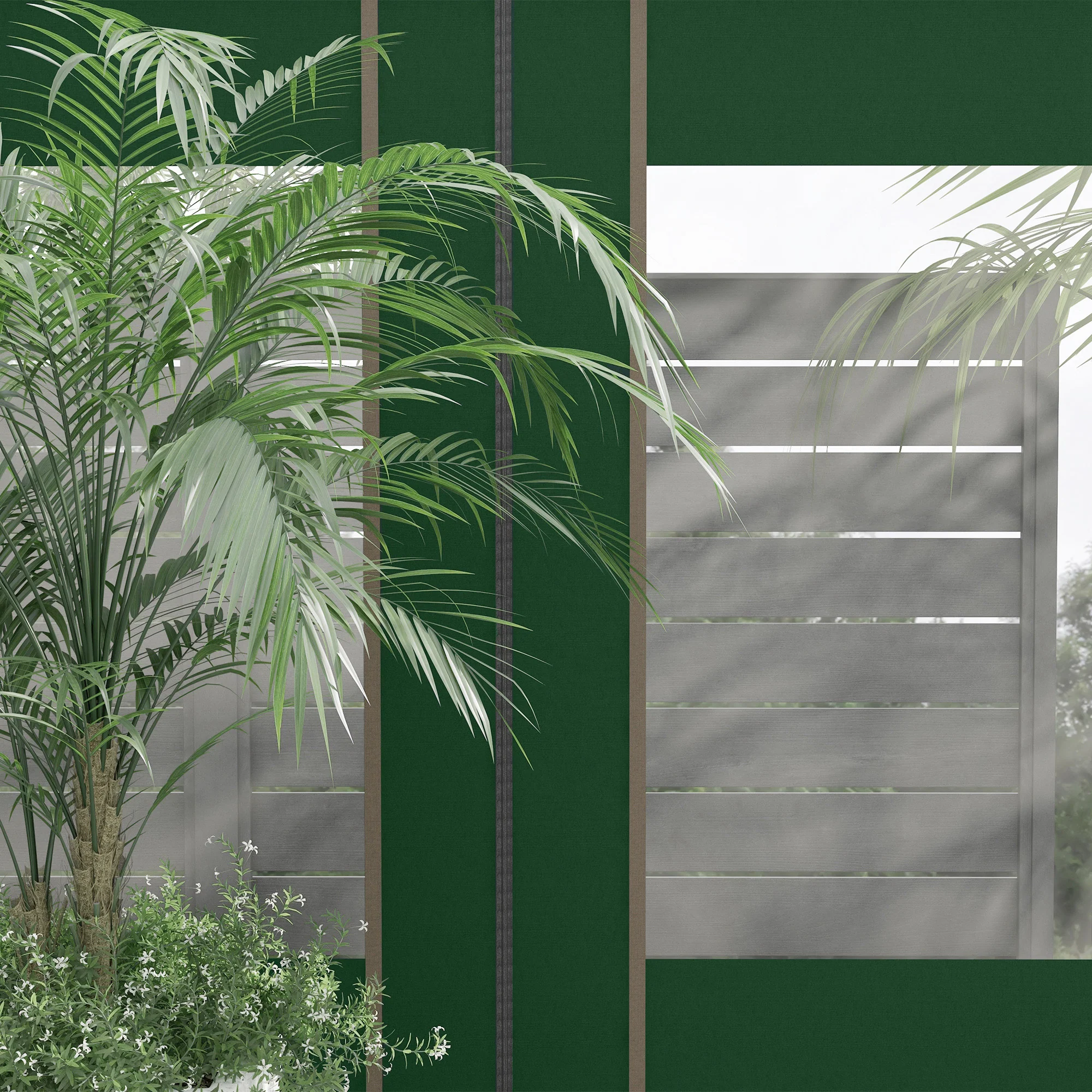 Outsunny 3x3(m) or 3x6m Pop Up Gazebo Side Panels with Windows, Green - Image 8