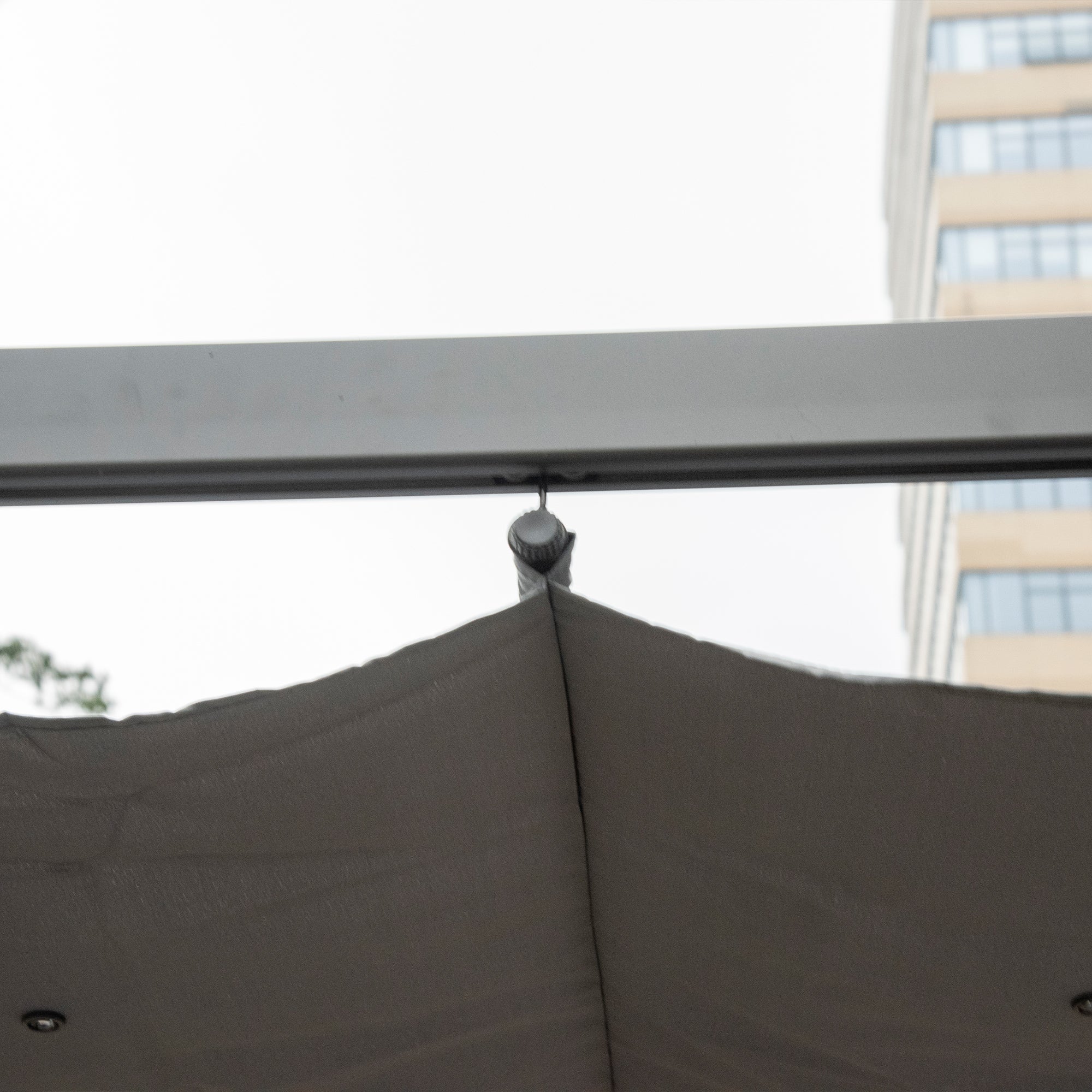 Outsunny 3x3(m) Pergola Gazebo Sun Shade Shelter Aluminium Garden Canopy, Grey - Image 8