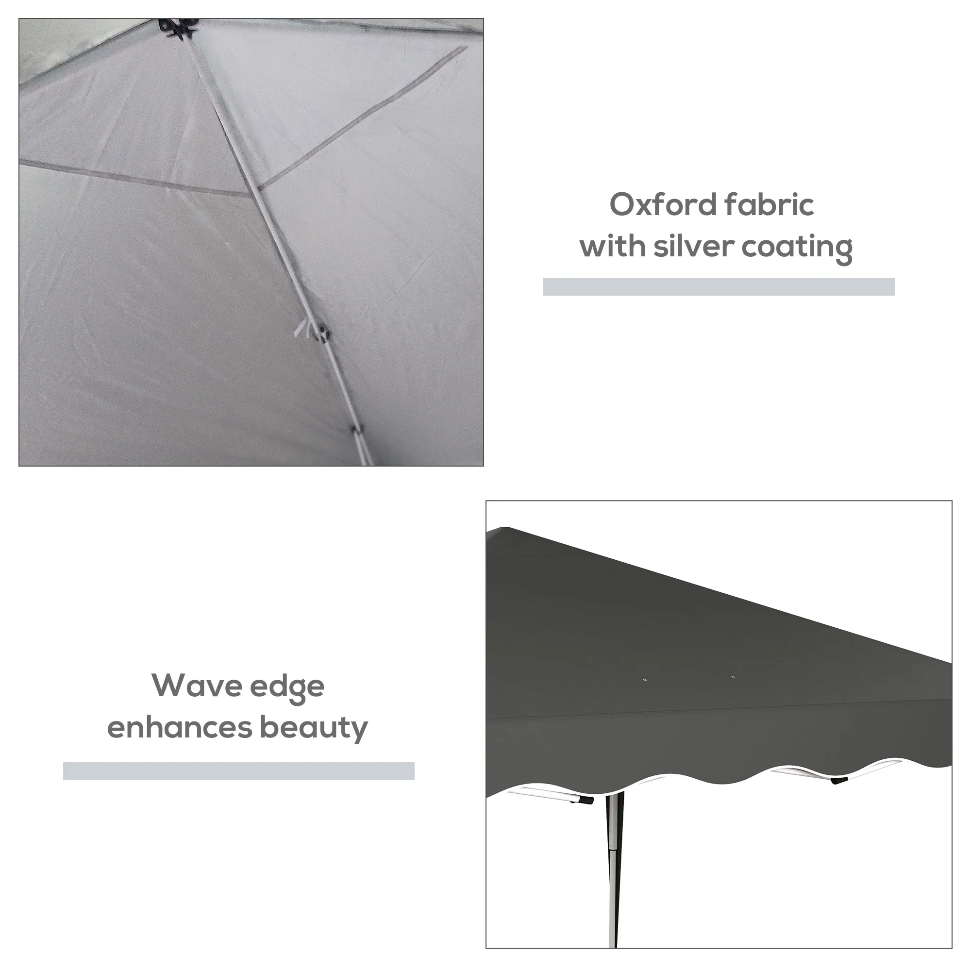 Outsunny 3x3(m) Pop Up Gazebo Marquee Tent For Garden W/ Carry Bag - Image 16