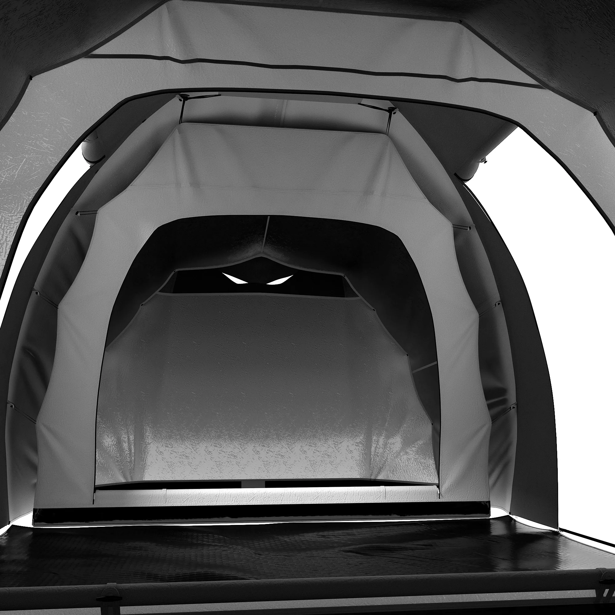 Outsunny 4-6 Person Camping Tent with 2 Bedroom, Living Area and Vestibule - Image 9