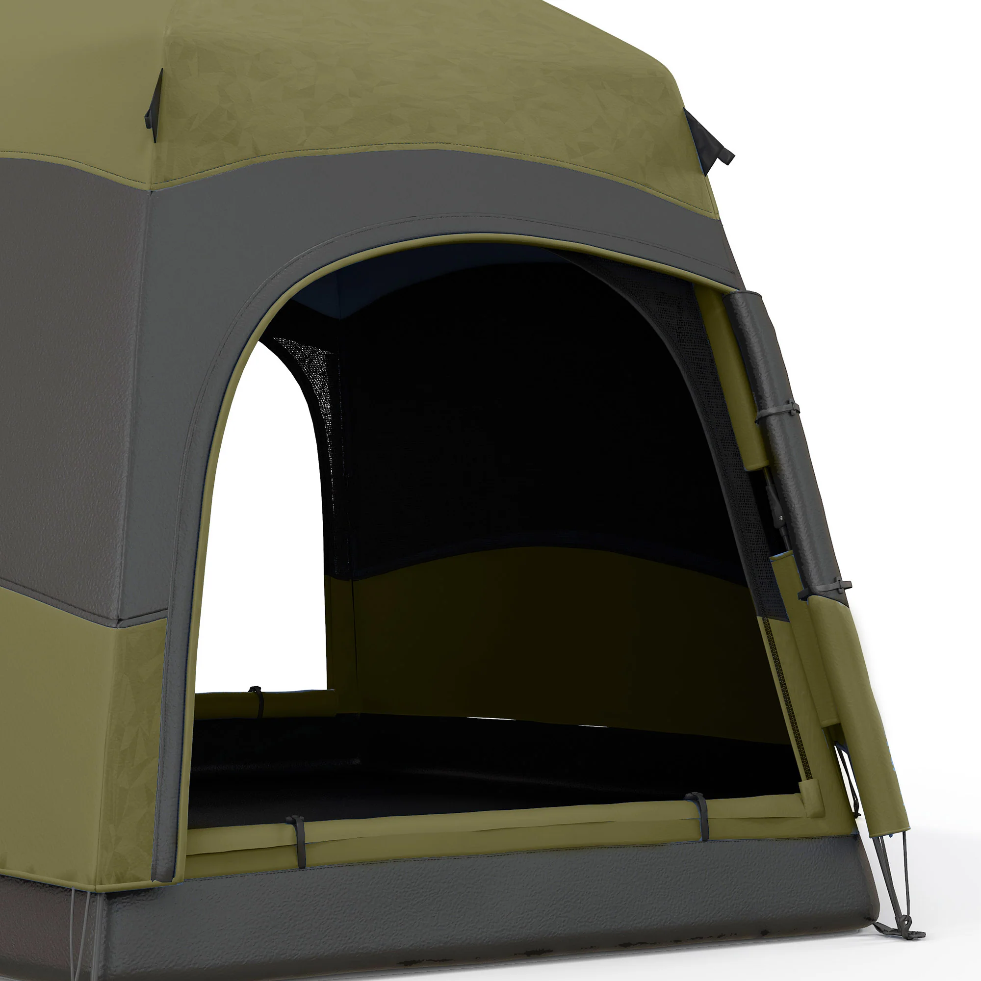 Outsunny 4 Person Camping Tent Festival Hiking Shelter, Dark Green - Image 8