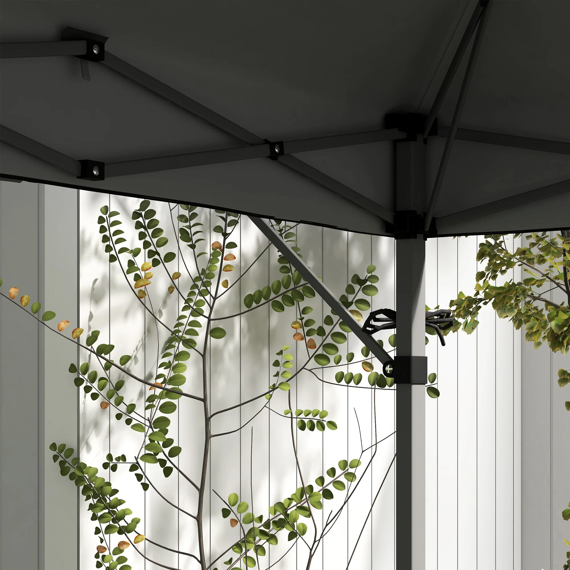 Outsunny 5 X 3(m) Pop Up Gazebo, Instant Shelter With Extend Dual Awning, Grey - Image 9