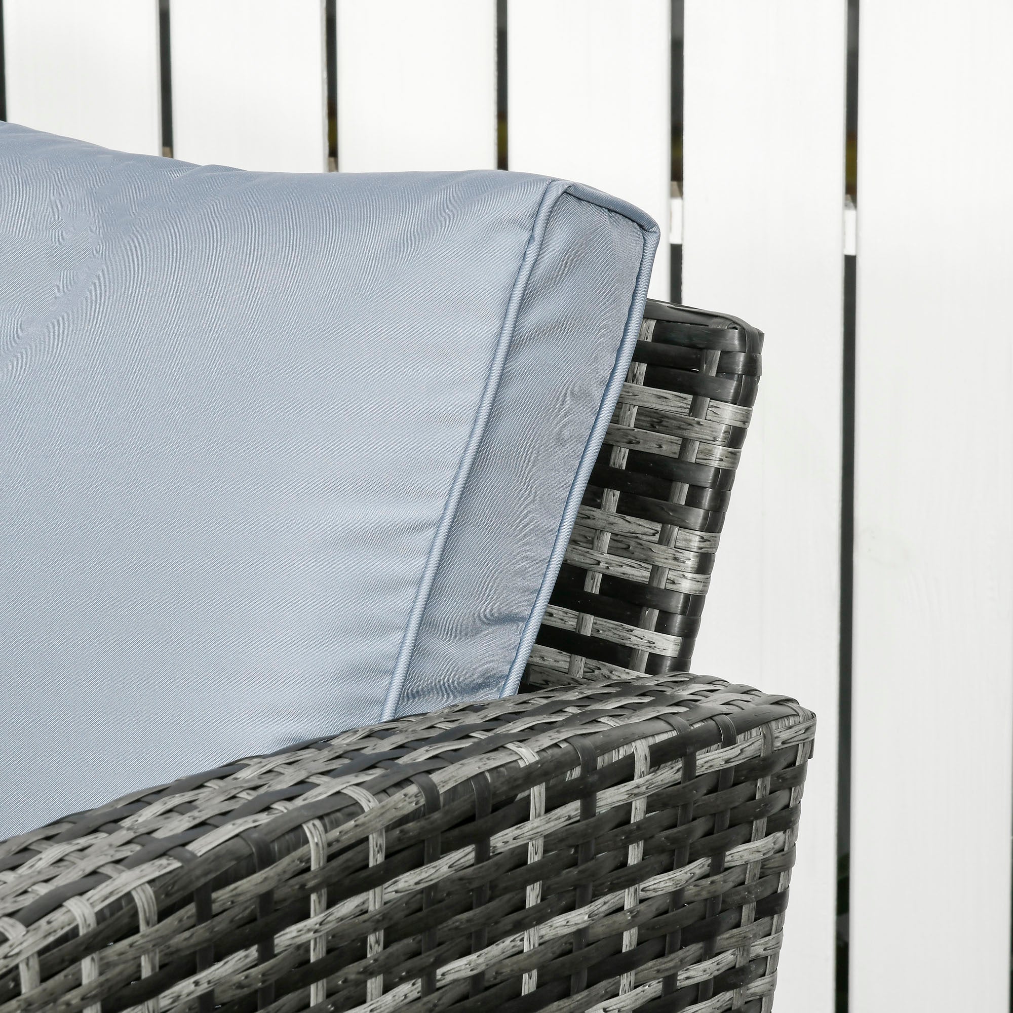 Outsunny 6 PCS Patio Rattan Sofa Set Conversation Furniture - Image 9