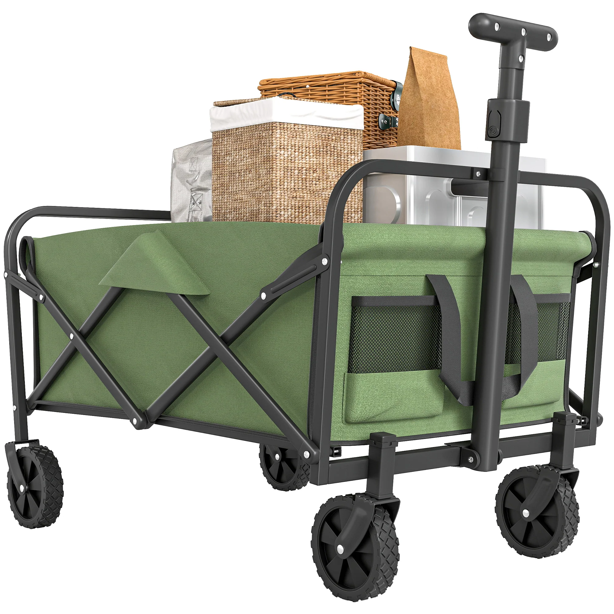 Outsunny 62L Festival Trolley, 120kg Heavy Duty Folding Trolley Cart - Image 10