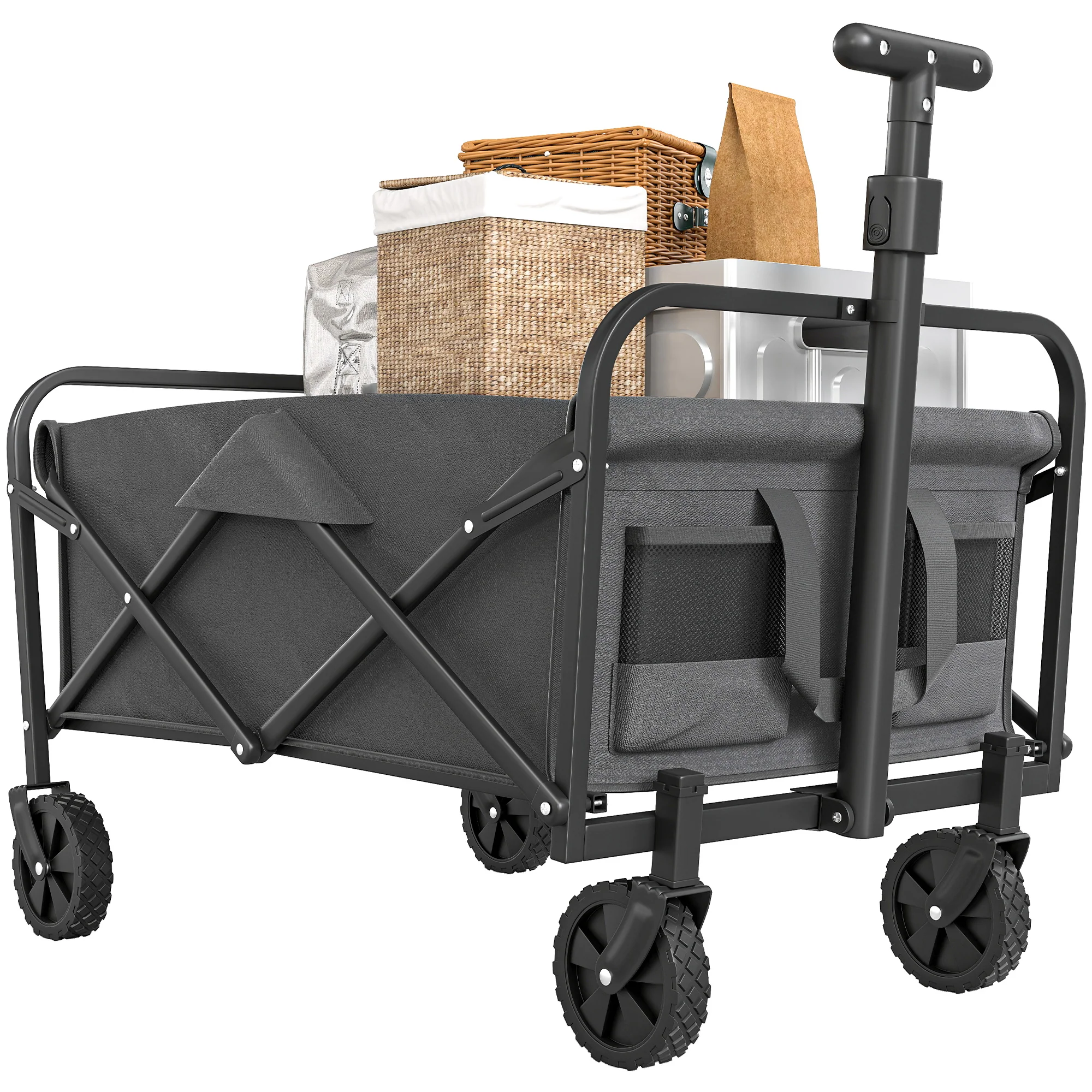 Outsunny 62L Festival Trolley, 120kg Heavy Duty Folding Trolley Cart - Image 19