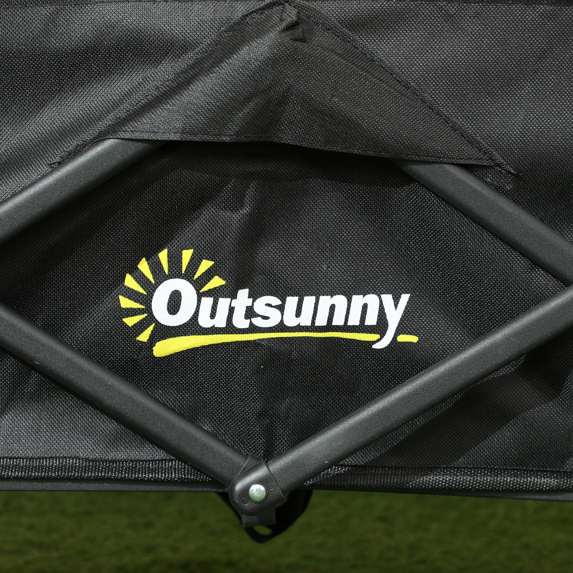Outsunny 62L Festival Trolley, 120kg Heavy Duty Folding Trolley Cart, Black - Image 9