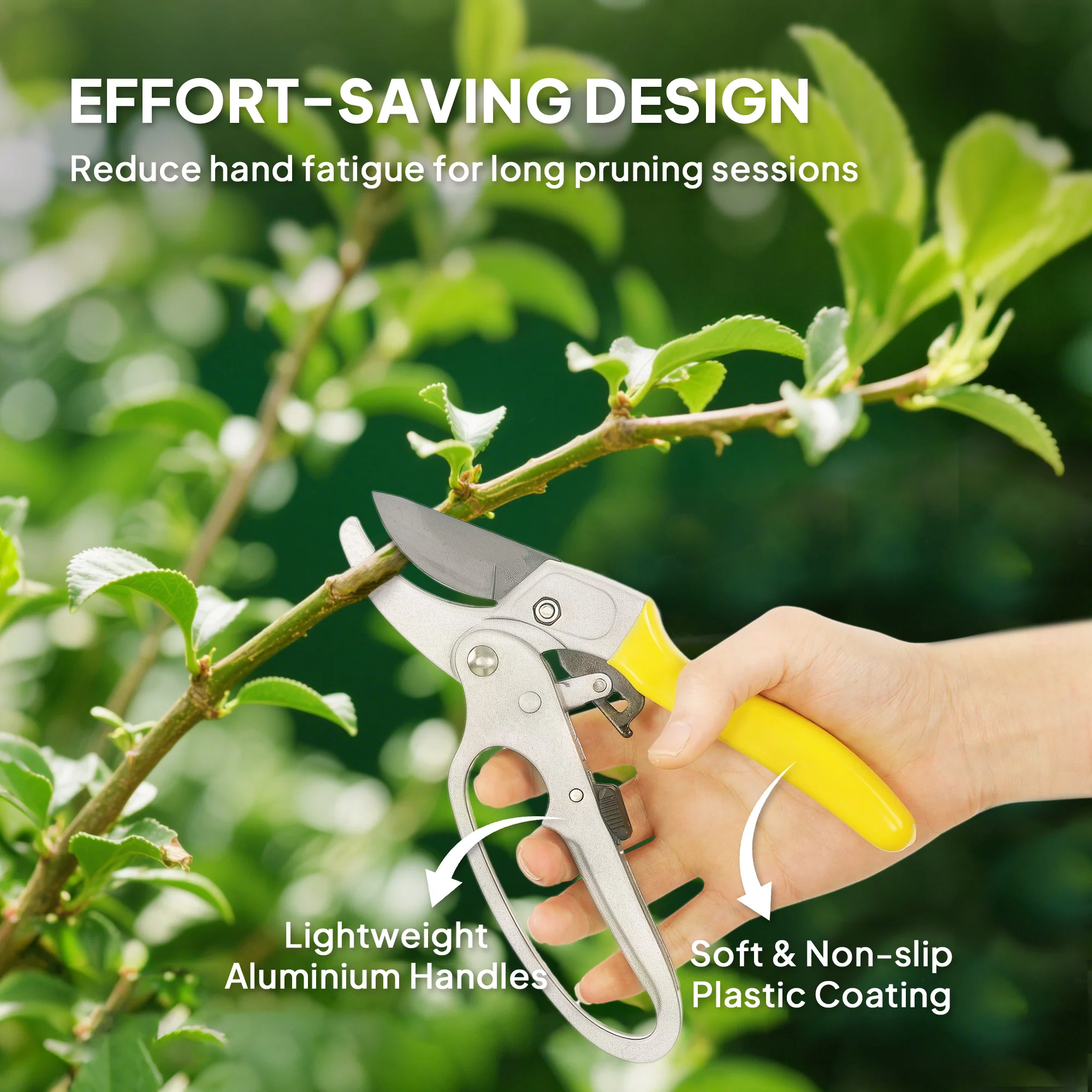 Outsunny 8\" Garden Secateurs, Pruning Shears Heavy Duty with SK5 Blade - Image 4
