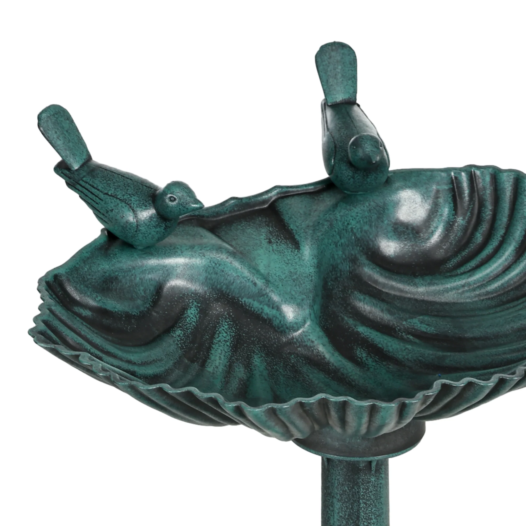 Outsunny 81cm Tall Bird Bath With 2 Decorative Birds For Garden - Image 8
