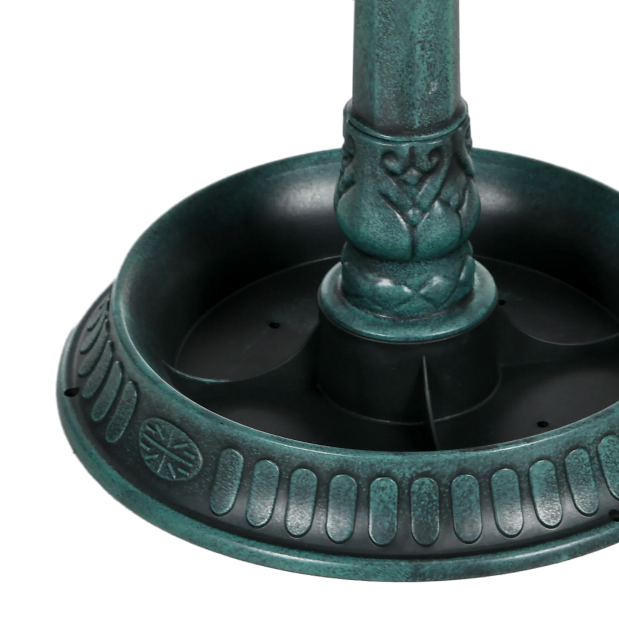 Outsunny 81cm Tall Bird Bath With 2 Decorative Birds For Garden - Image 9