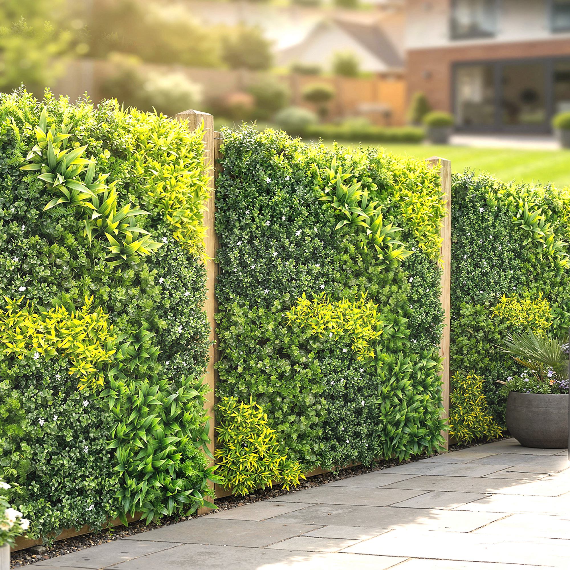 Outsunny Artificial Grass Wall Panel, Greenery Wall, 100x100 cm, Green - Image 9