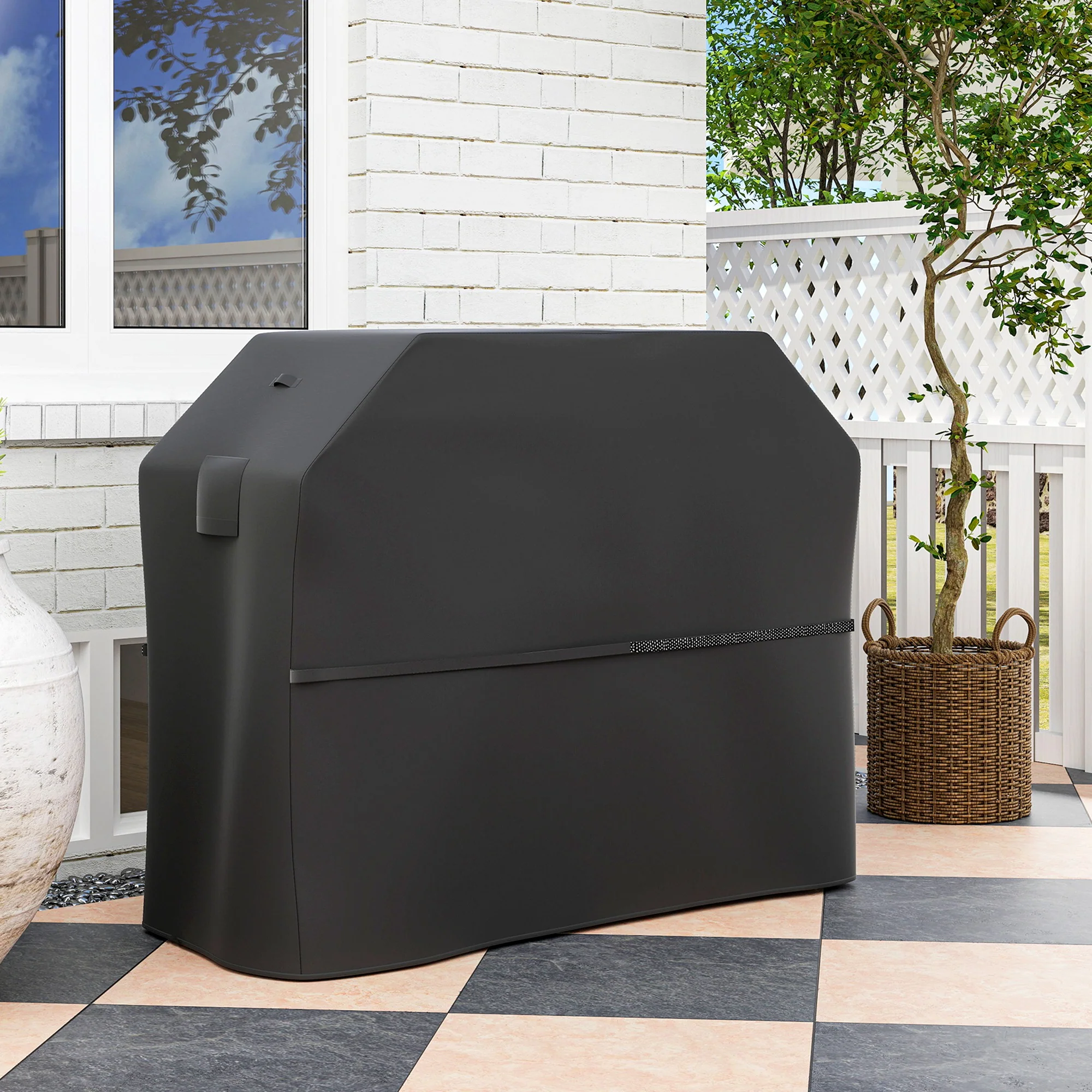 Outsunny Barbecue Cover, Waterproof UPF30+ Rip-Proof, 147 x 61 x 122 cm - Image 2