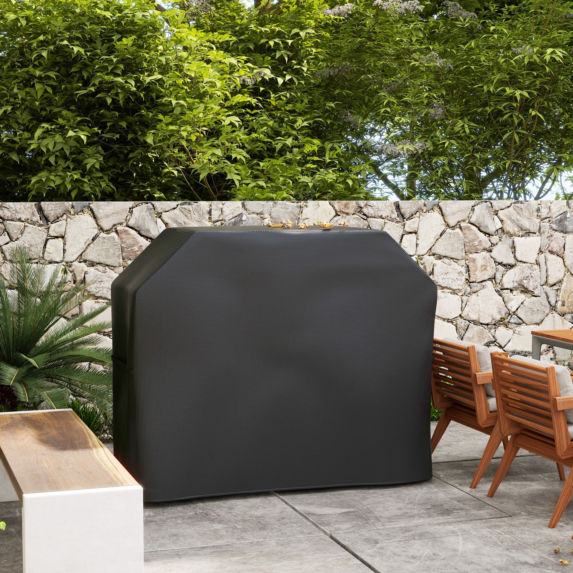 Outsunny Barbecue Covers, Waterproof UV Protection Rip-Proof, 147 x 61 x 120cm - Image 2