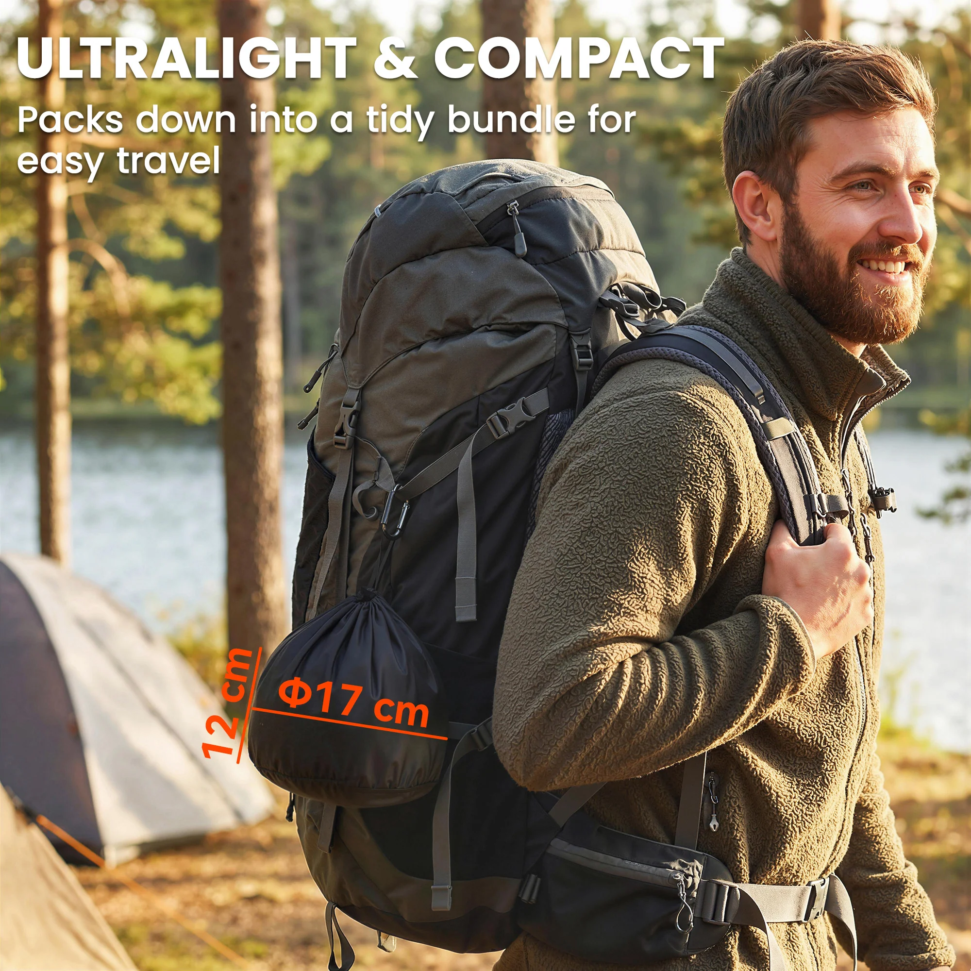 Outsunny Camping Cookware Set, 8-Piece Ultralight Camping Cooking Kit Grey - Image 4