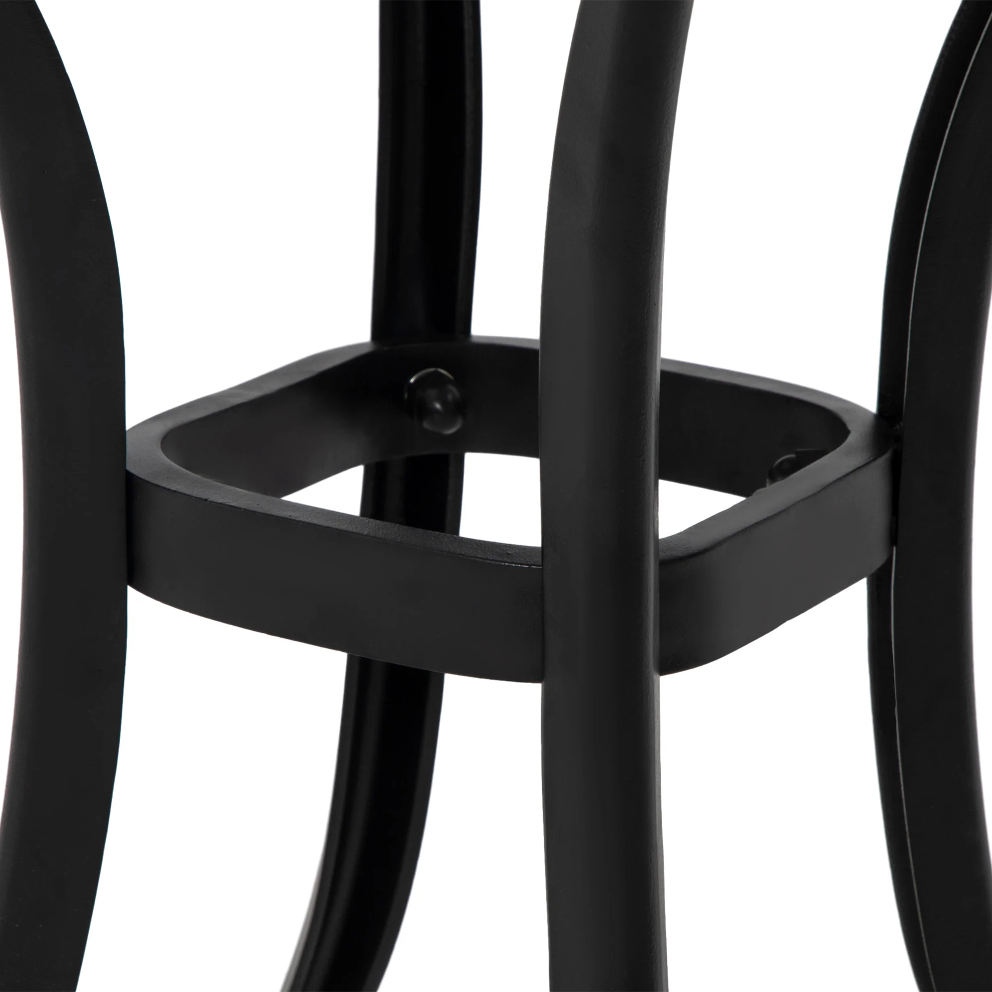 Outsunny Cast Aluminium Bistro Table With Umbrella Hole, Black - Image 9