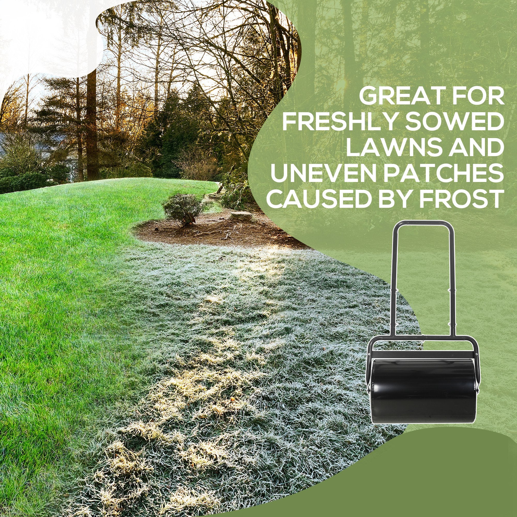 Outsunny Combination Push W/ 38L Sand Or Water Garden Black - Image 4