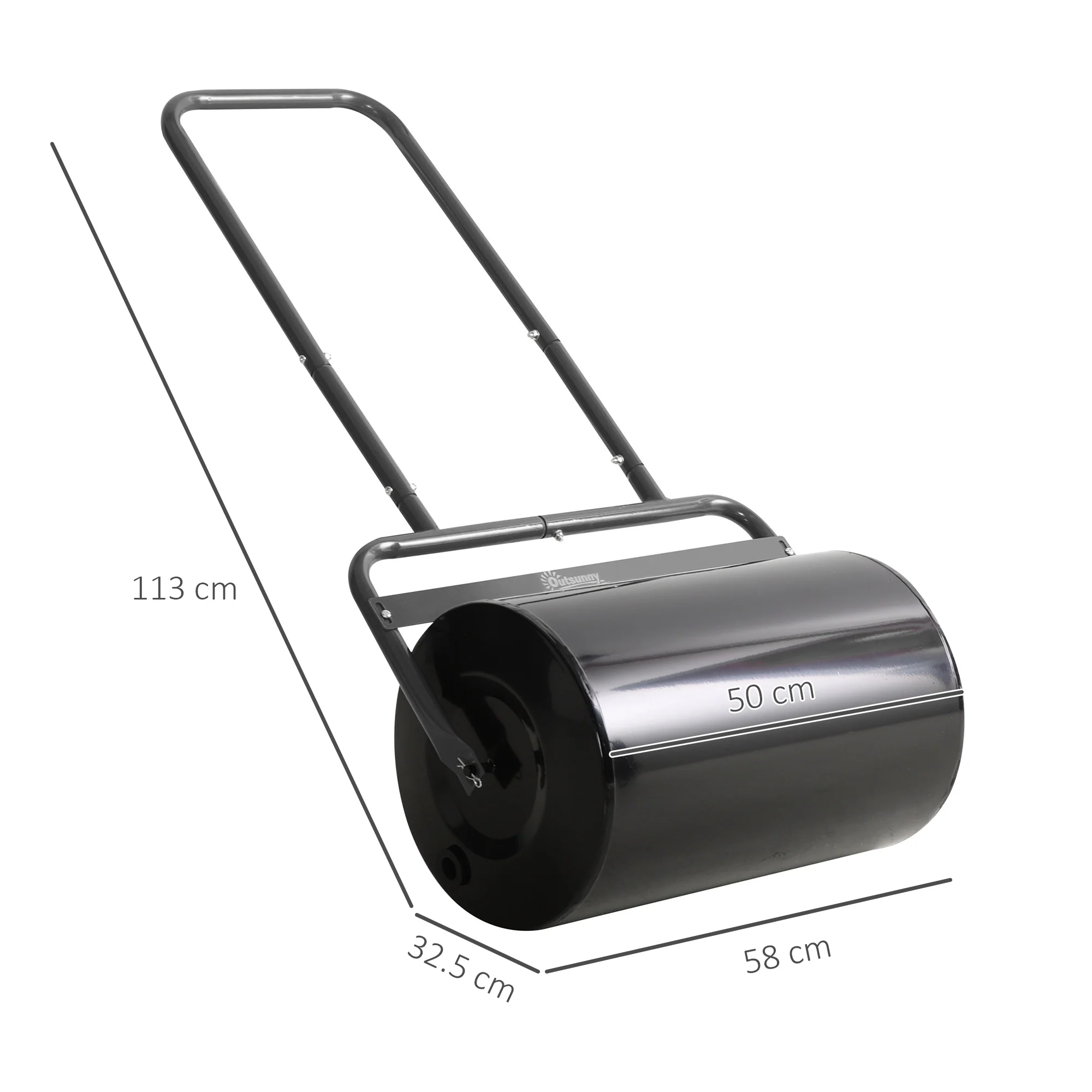 Outsunny Combination Push W/ 38L Sand Or Water Garden Black - Image 5