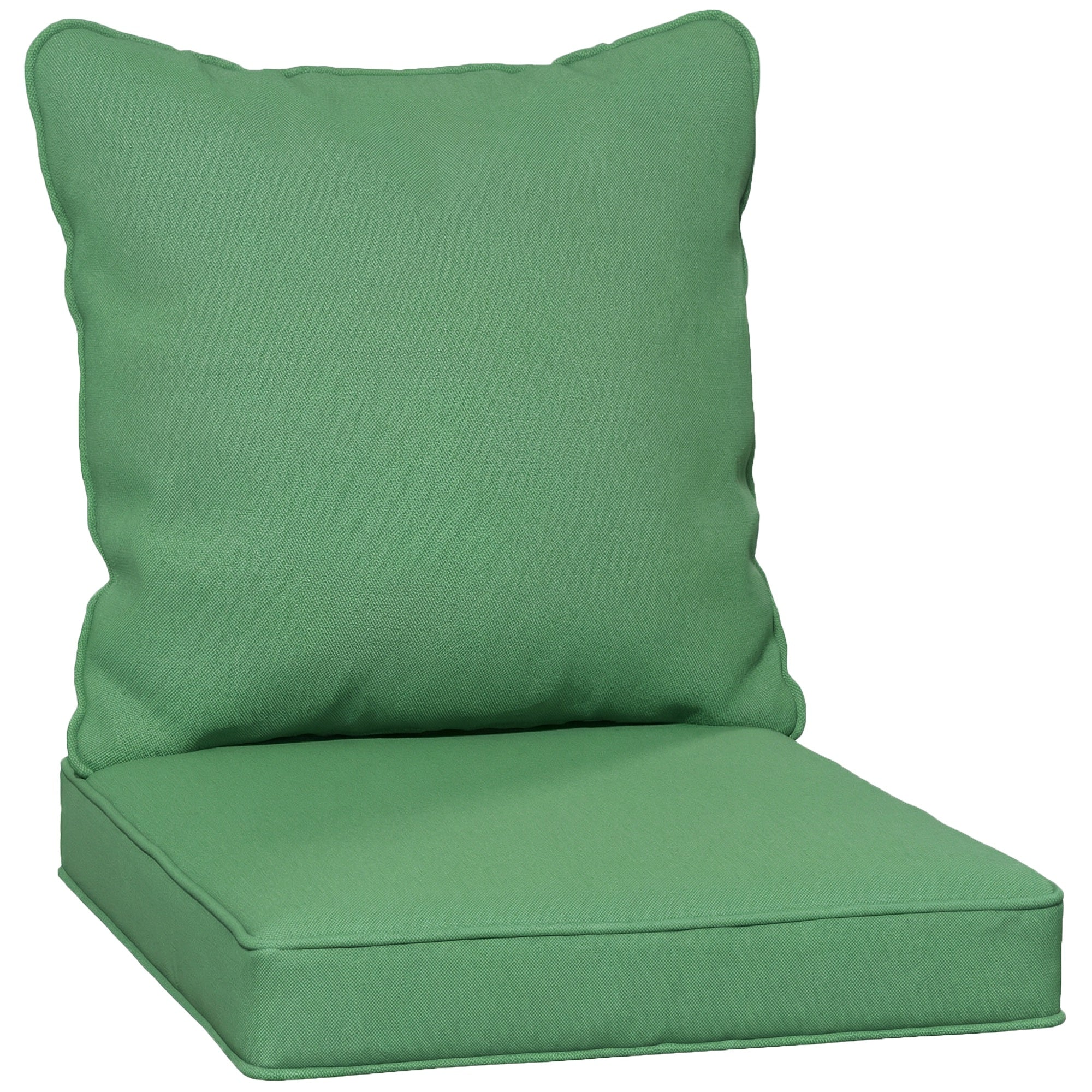 Outsunny Cushion Set with Seat & Back Pad, CUSHION ONLY, Green