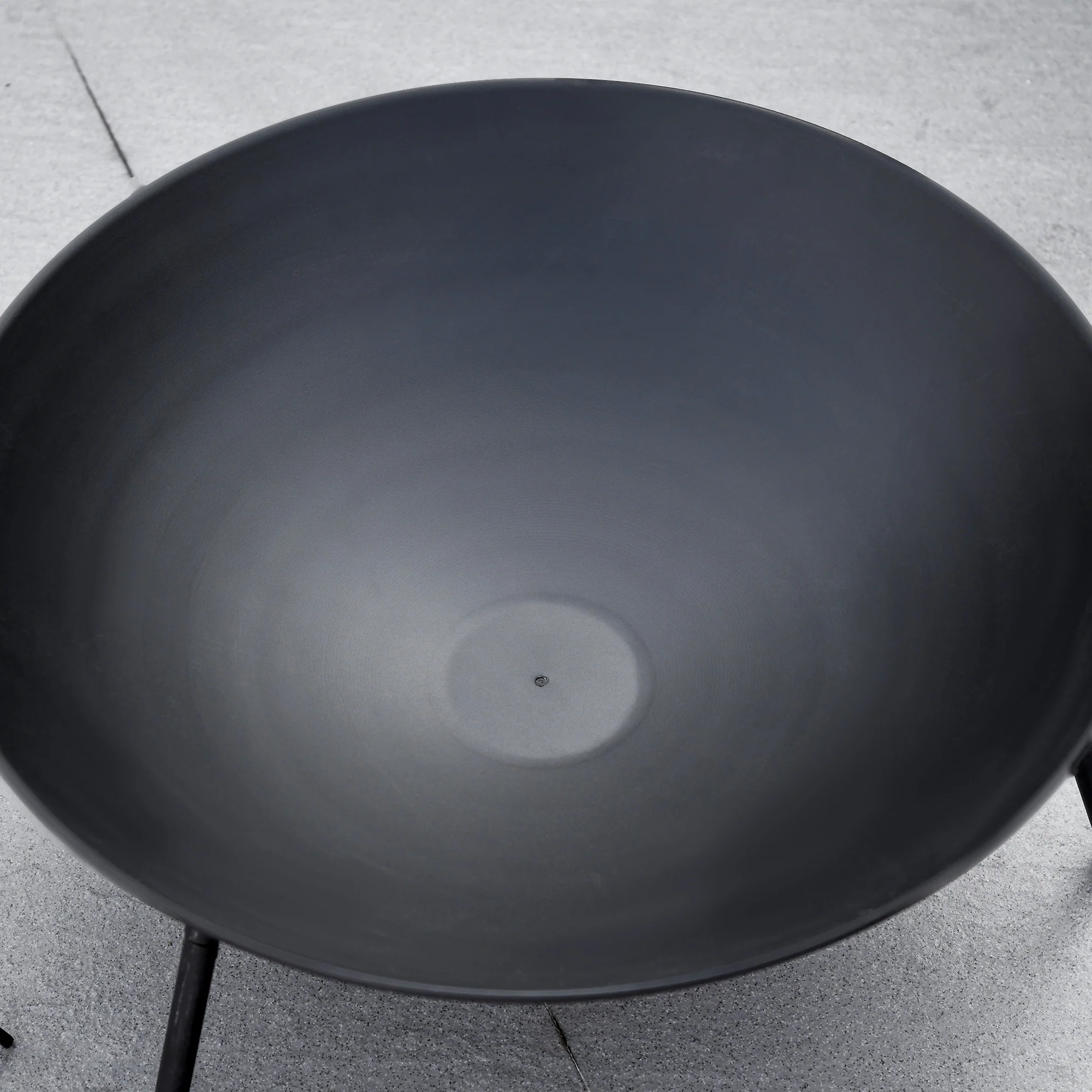 Outsunny Fire Pit, Portable Firepit with Poker, Black - Image 7