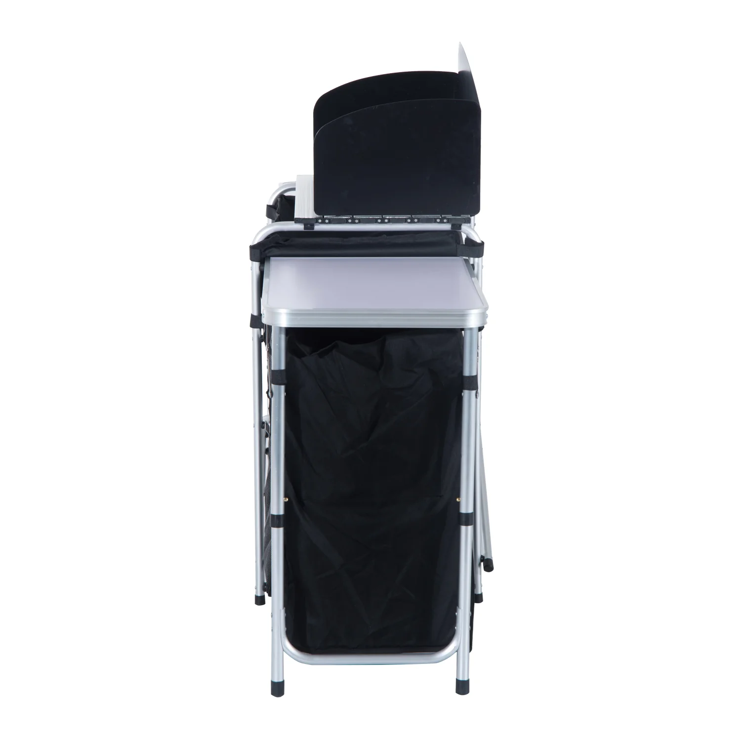 Outsunny Folding Camping Kitchen Portable Cooking Table Picnic Storage Cabinet - Image 8