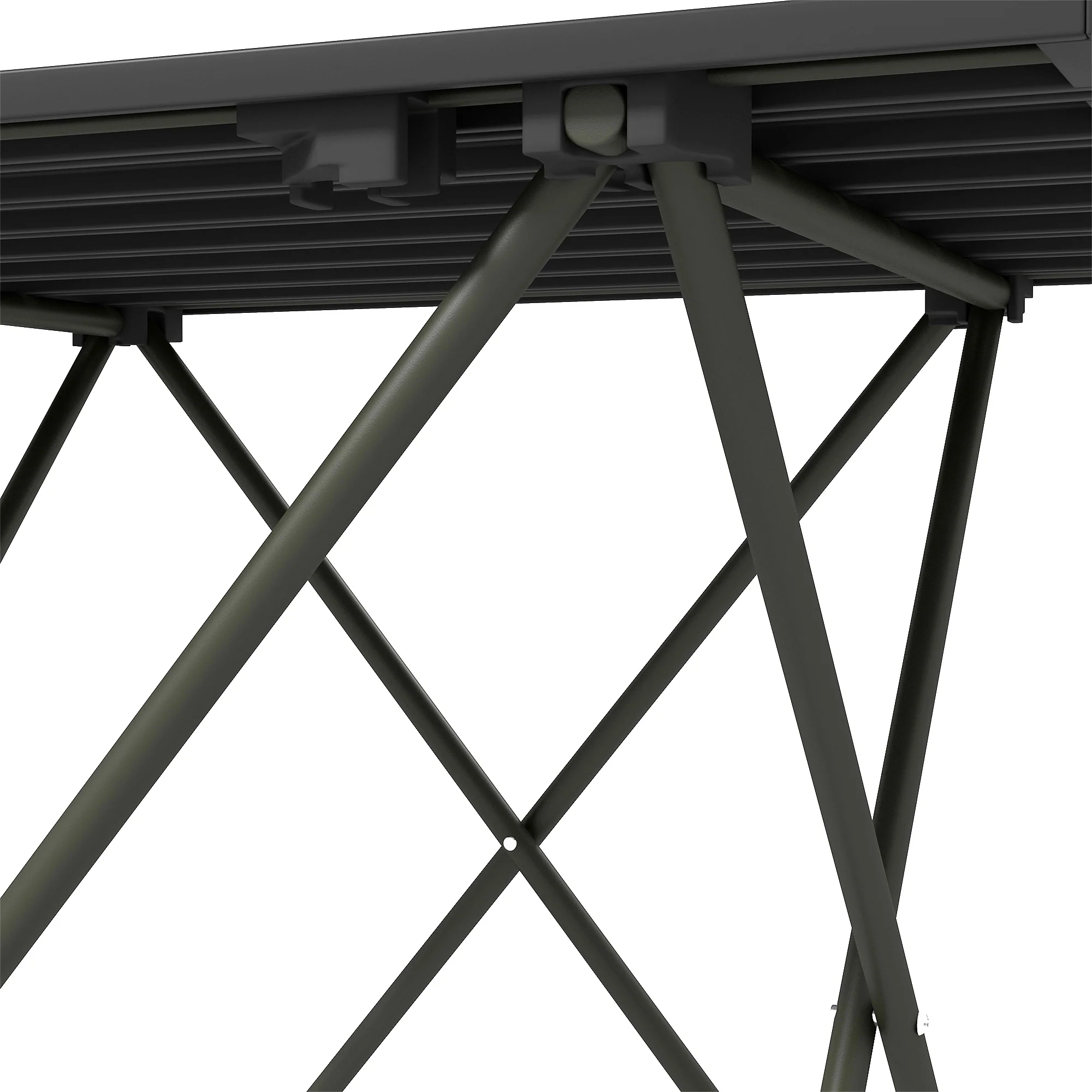 Outsunny Folding Camping Table for Outdoor Camping, Picnic, Hiking, Black - Image 7