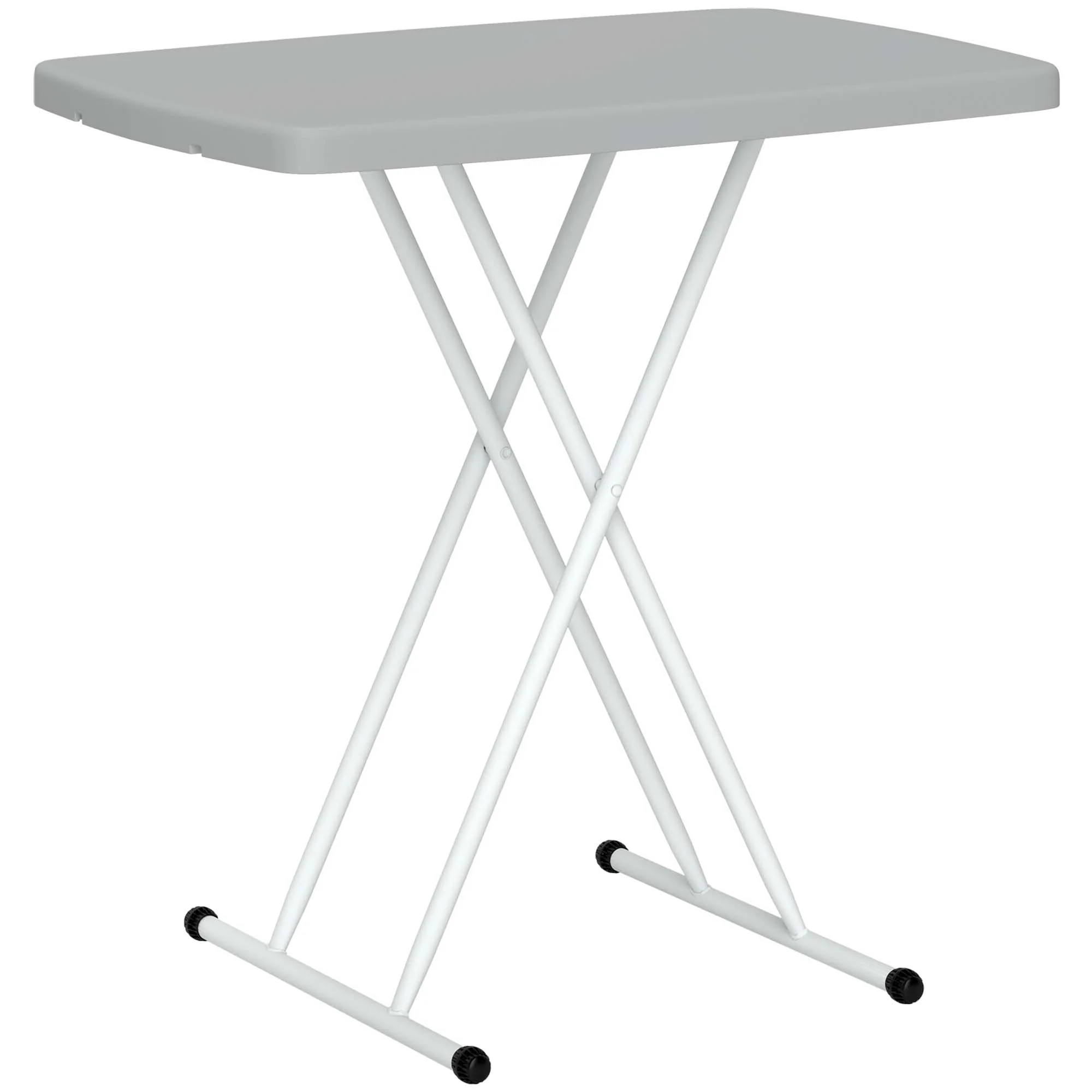Outsunny Folding Coffee Table, Height Adjustable Bistro Table