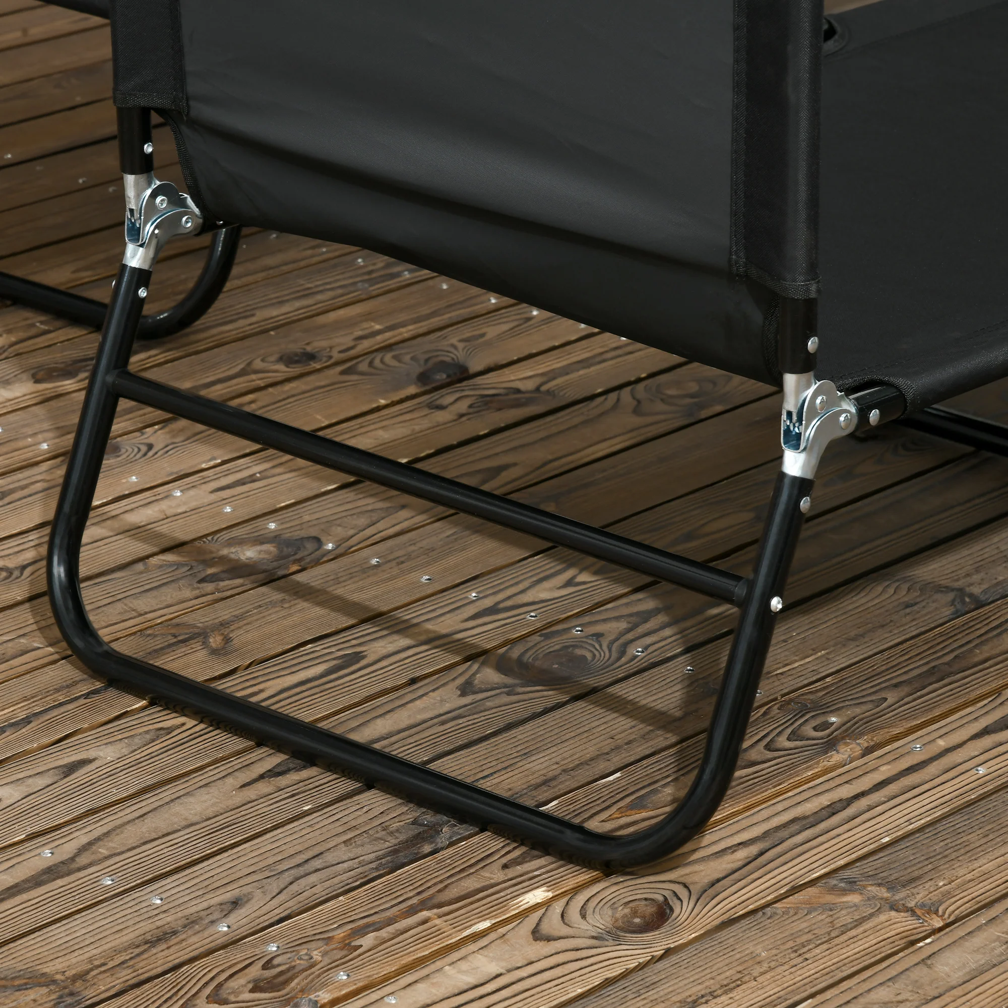 Outsunny Folding Sun Loungers Set Of 2 With Adjustable Backrest - Image 17