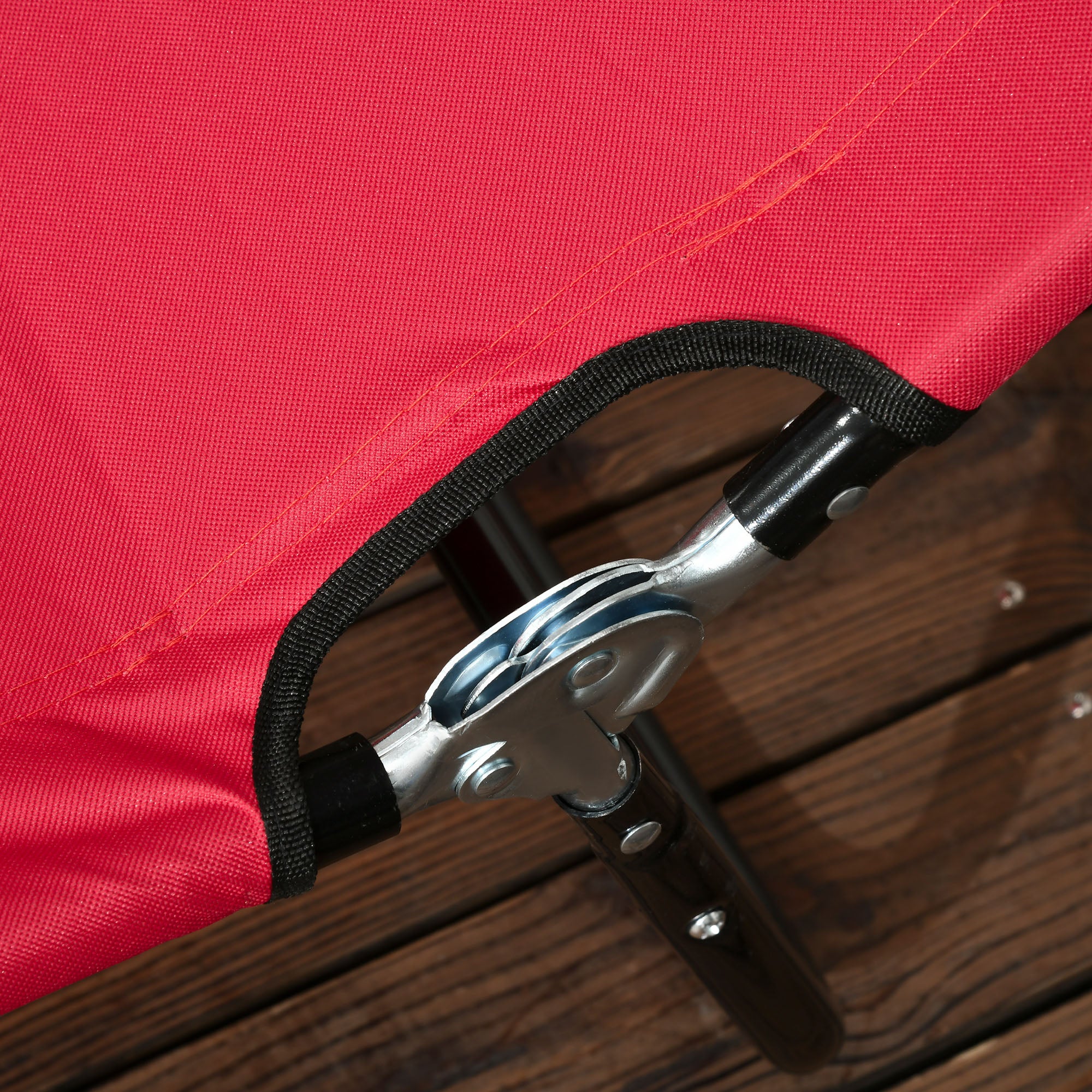 Outsunny Folding Sun Loungers Set Of 2 With Adjustable Backrest - Image 43
