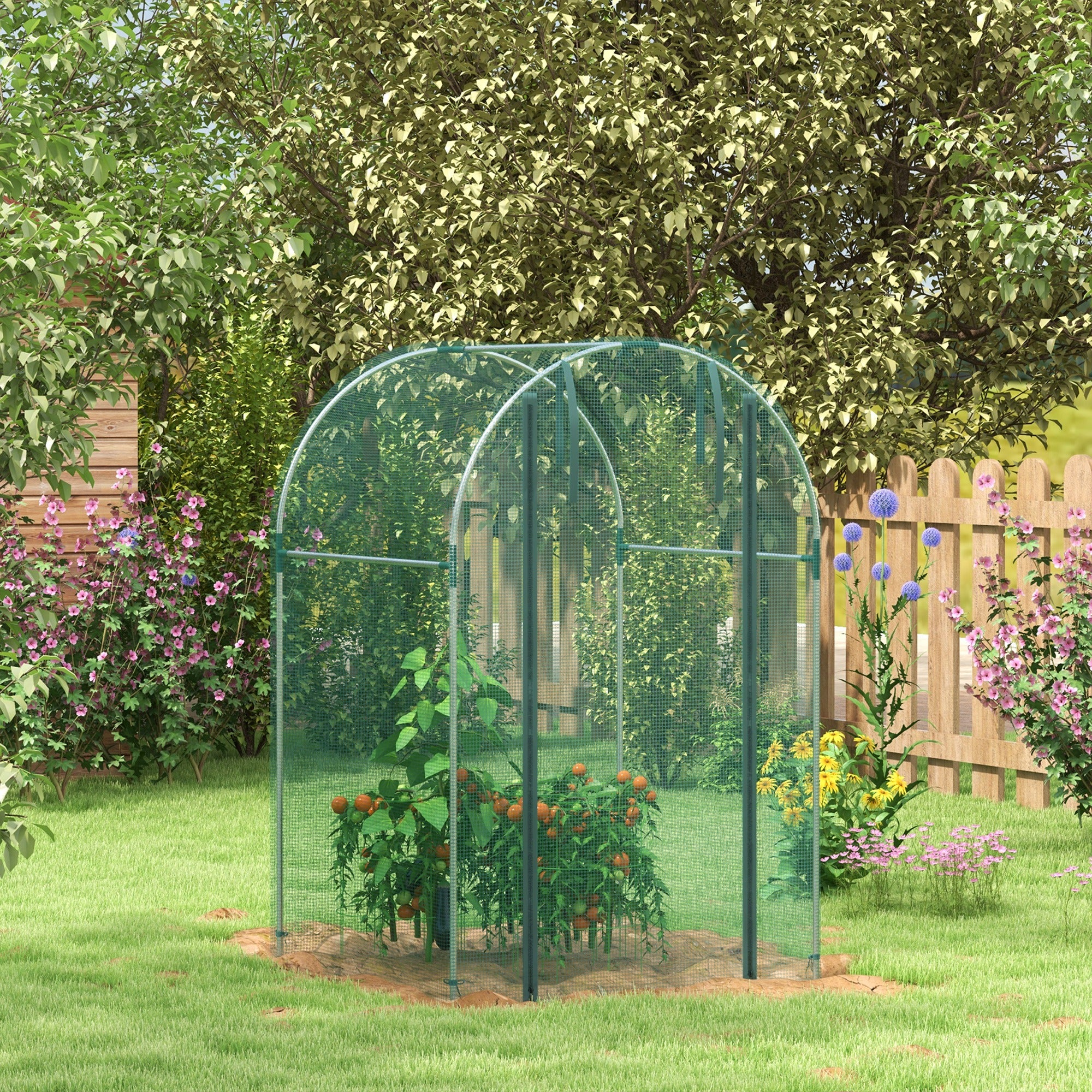 Outsunny Fruit Cage, Plant Protection Tent, Green - Image 2
