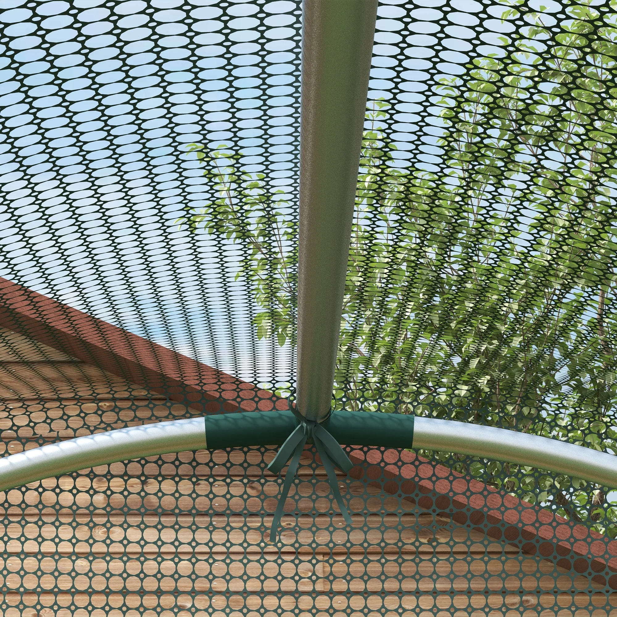Outsunny Fruit Cage, Plant Protection Tent, Green - Image 9