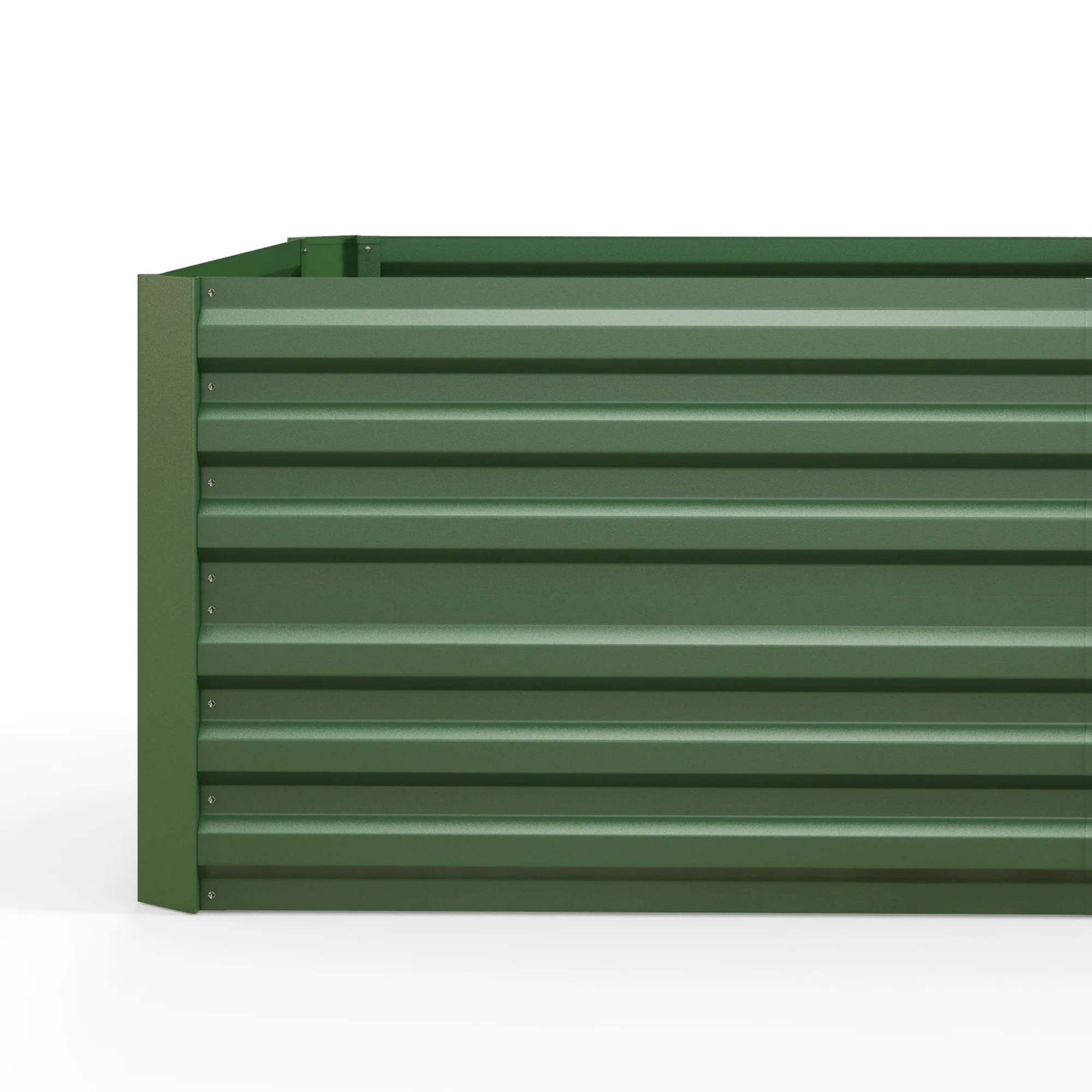 Outsunny Galvanised Steel Outdoor Raised Bed w/ Reinforced Rods, Green - Image 7