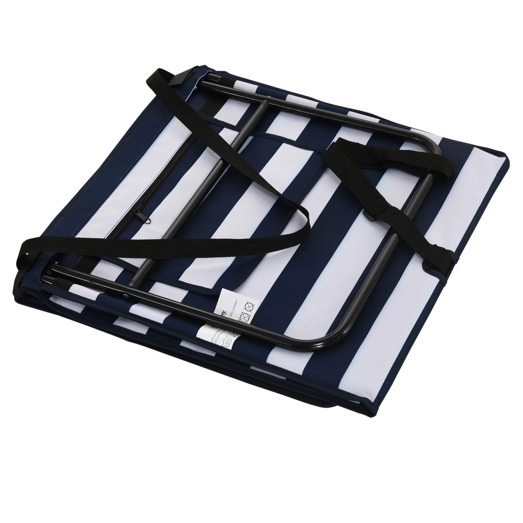 Outsunny Garden Beach Chair Mat, Sun Lounger Seats with Adjustable Back - Image 9