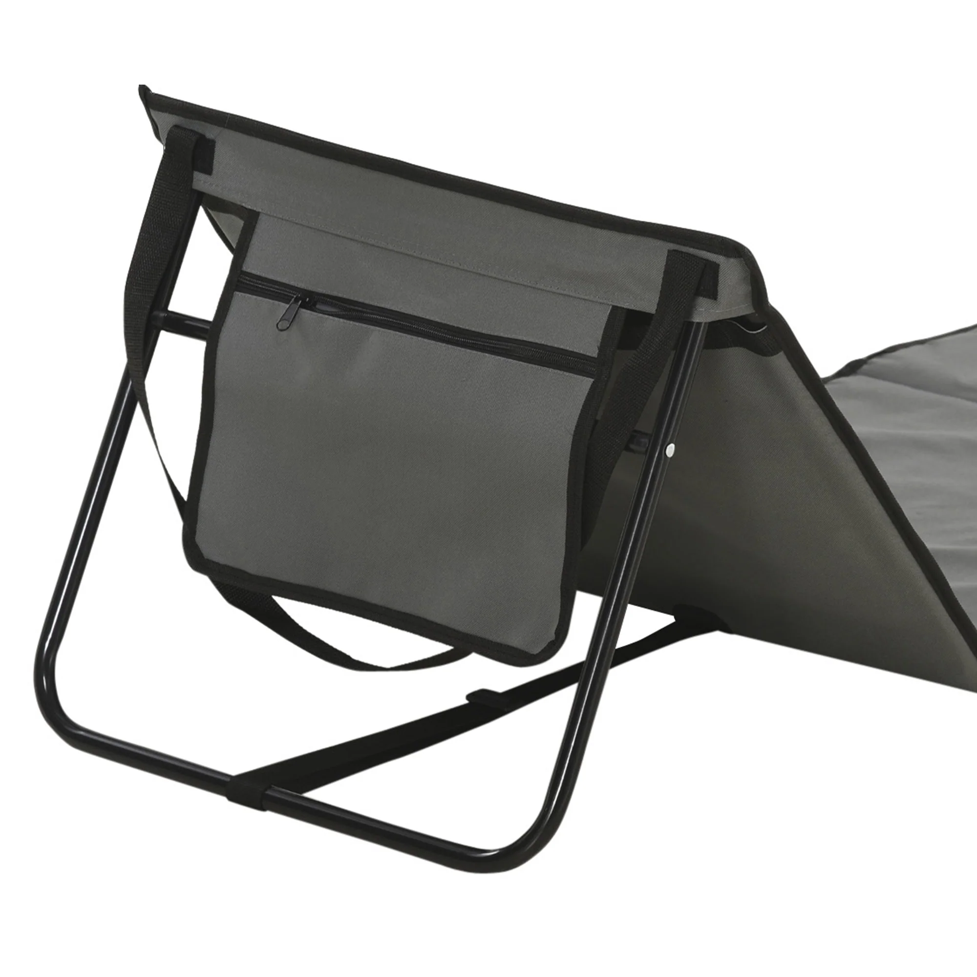 Outsunny Garden Beach Chair Mat, Sun Lounger Seats with Adjustable Back - Image 7