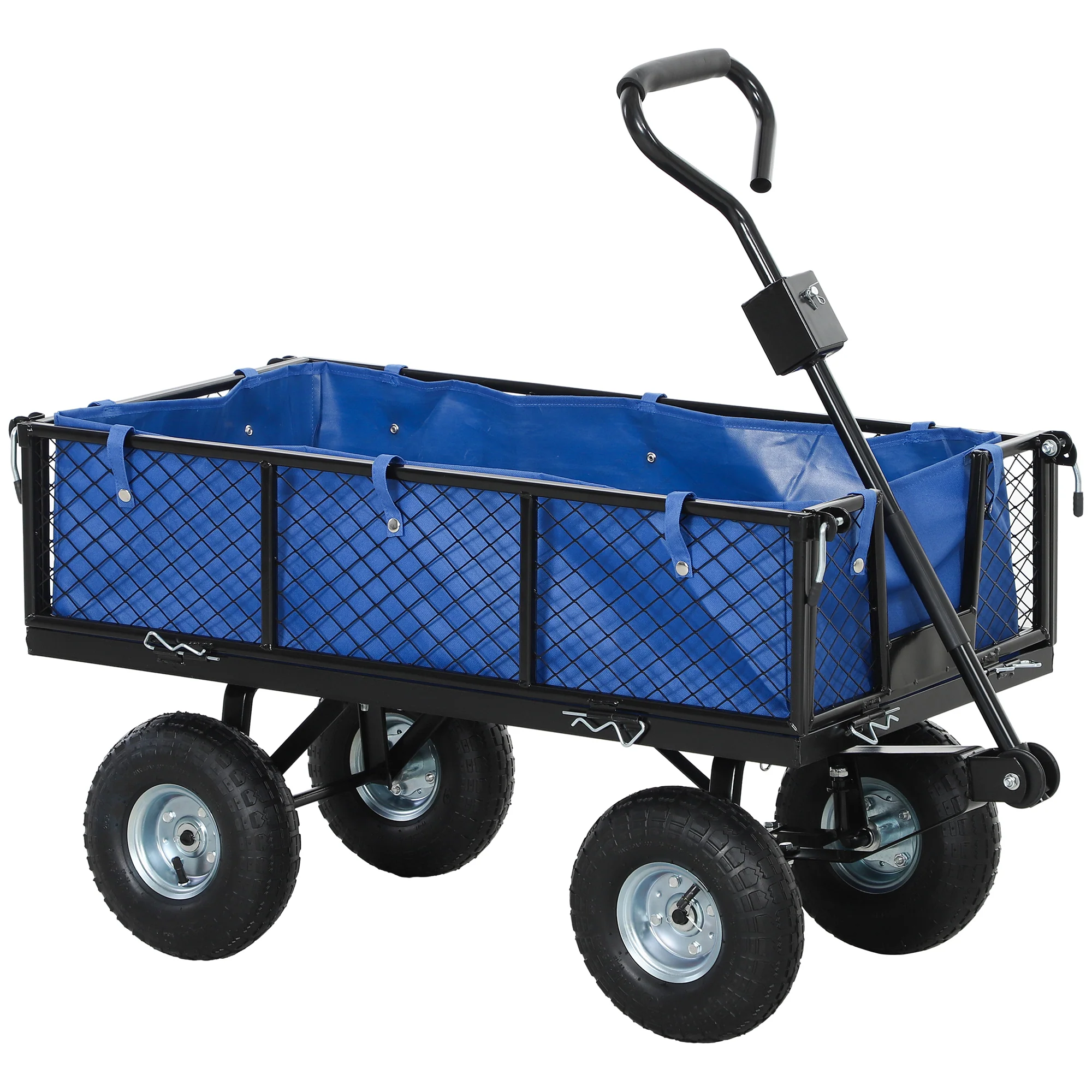 Outsunny Garden Cart With Removable Liner, Quick-Release Sides - Image 10