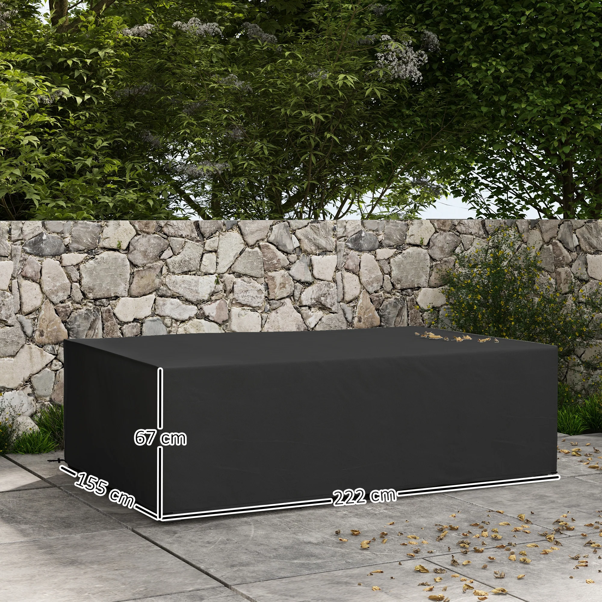 Outsunny Garden Furniture Cover Outdoor Waterproof Rattan Set Rain Protection - Image 5