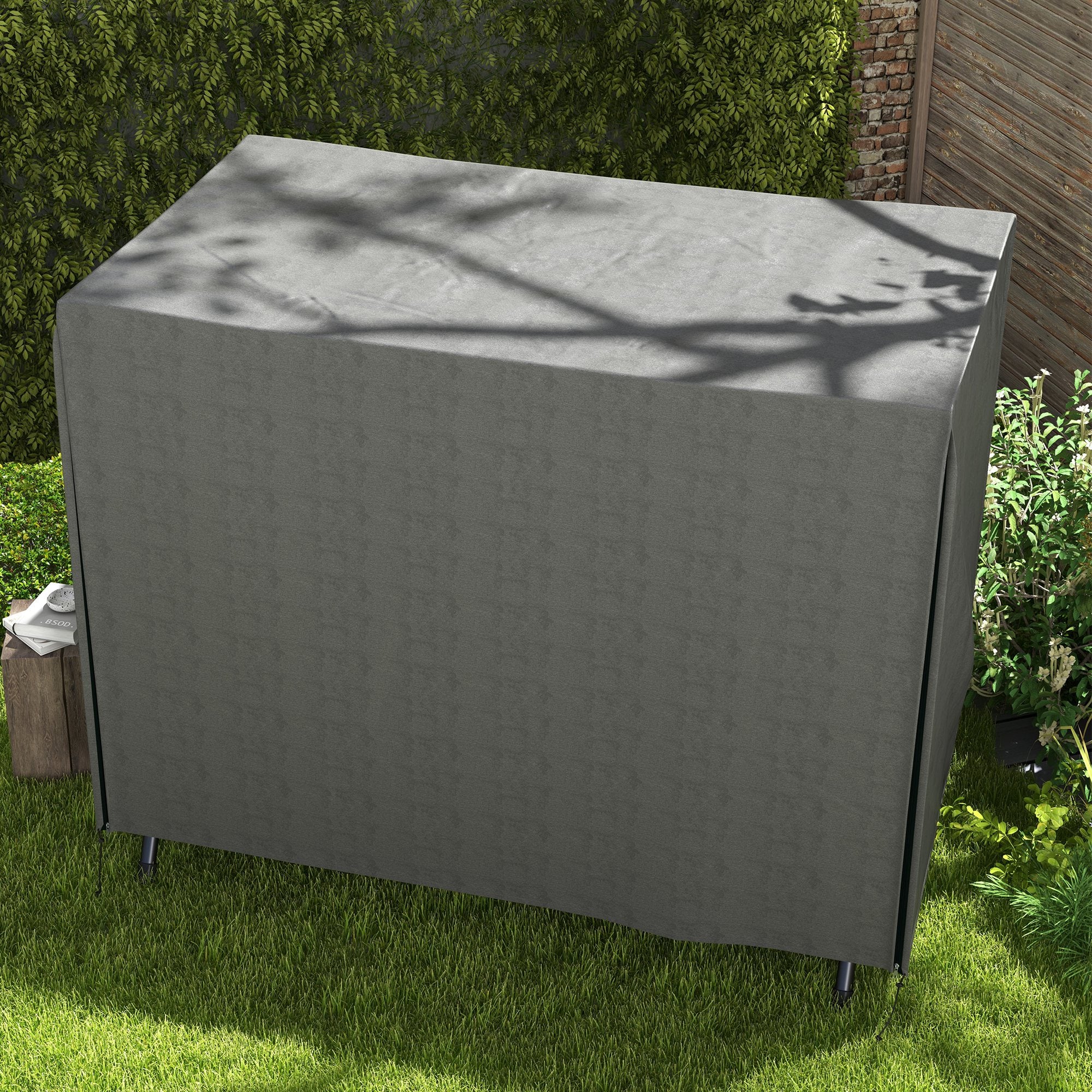 Outsunny Garden Furniture Protector Patio Swing Chair Cover - Grey - Image 17