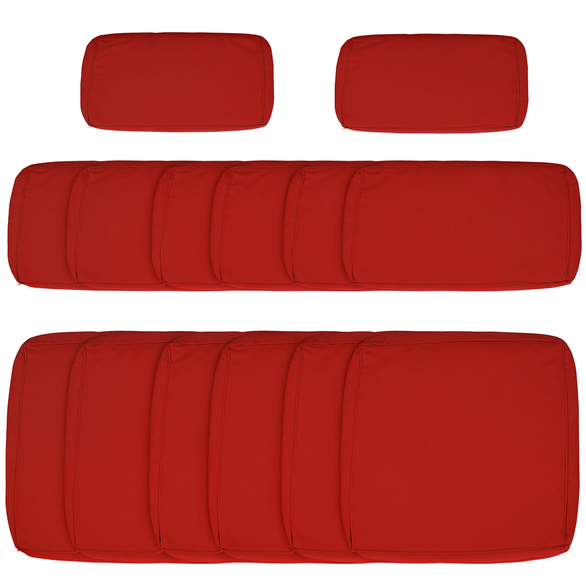Outsunny Garden Rattan Sofa Set Polyester Cover Replacement No Cushion - Image 19