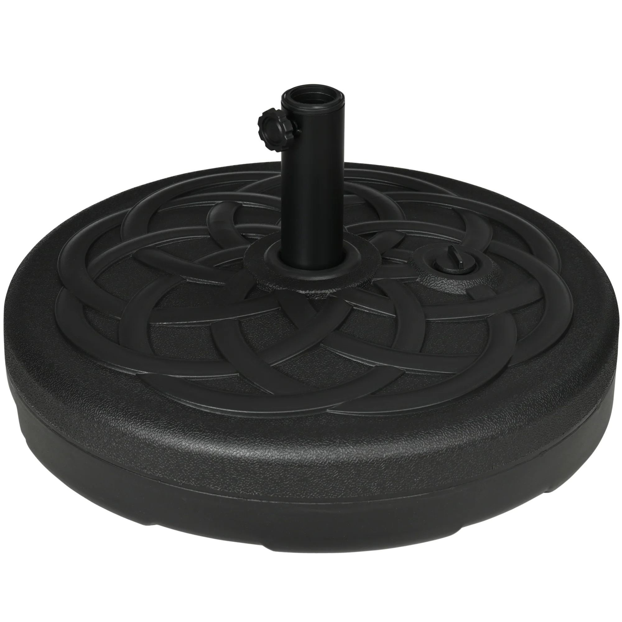 Outsunny Garden Umbrella Base Water Or Sand Filled Weight With Built-In Handle
