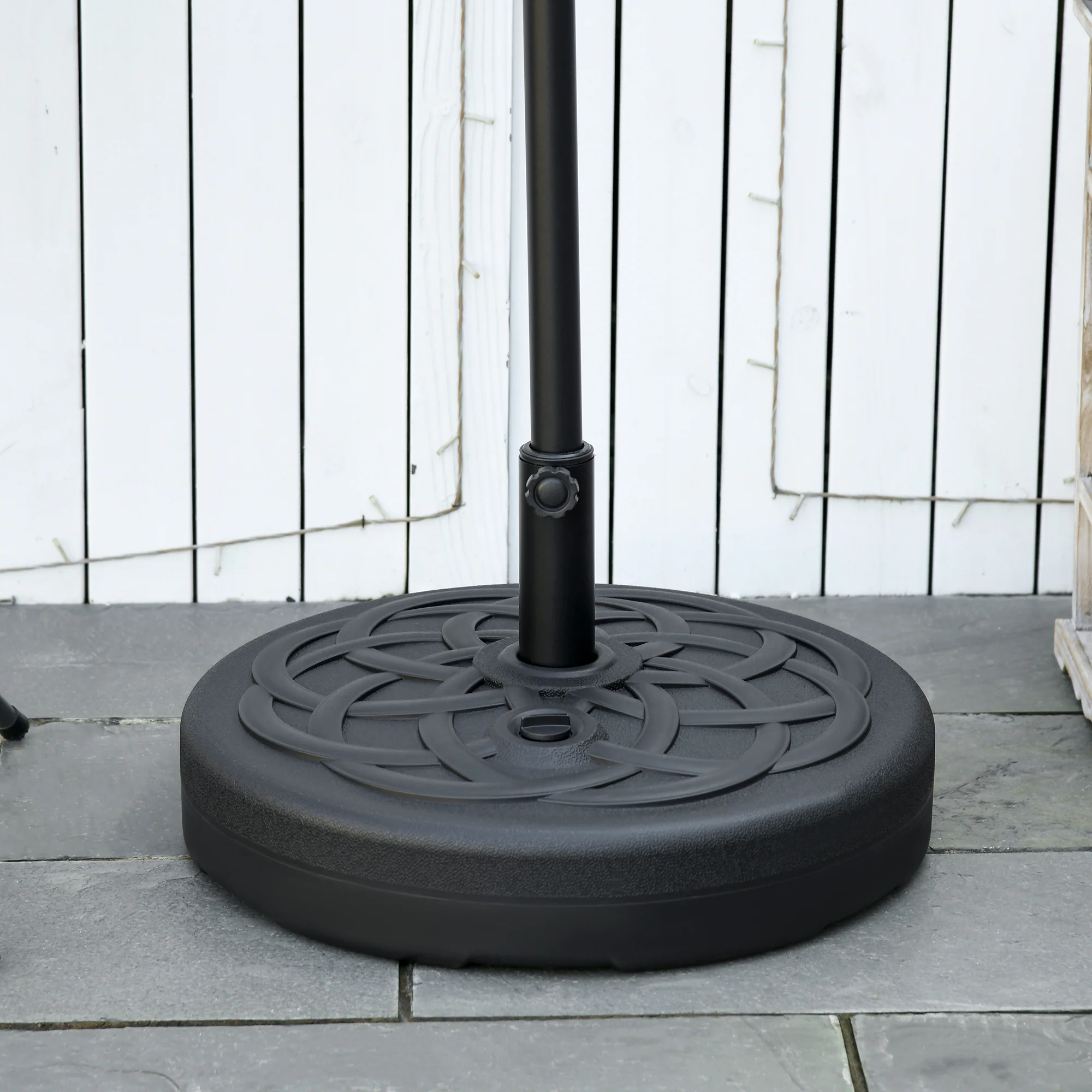 Outsunny Garden Umbrella Base Water Or Sand Filled Weight With Built-In Handle - Image 2