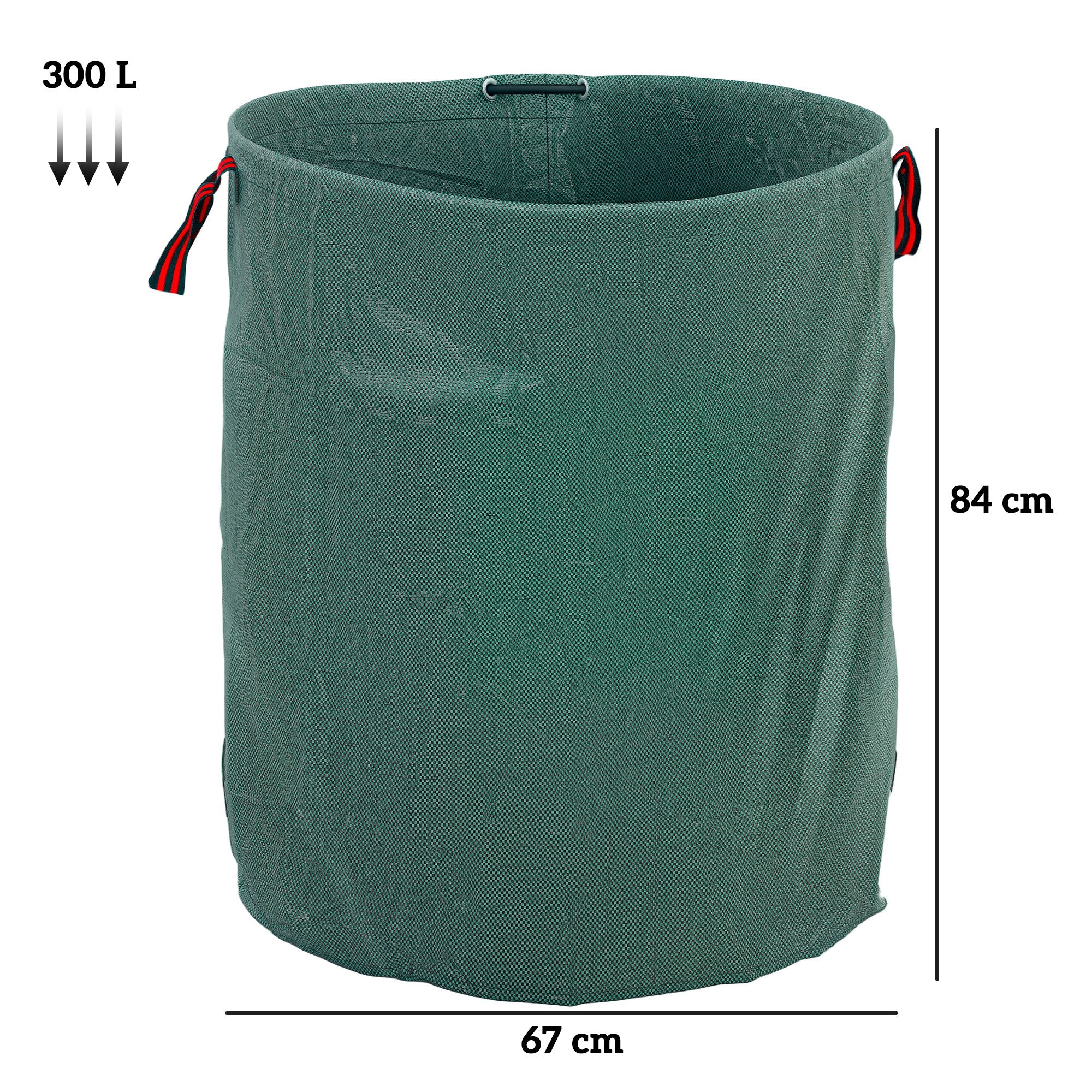 Outsunny Garden Waste Bags, 300L X 3 Heavy Duty Garden Sacks - Image 14
