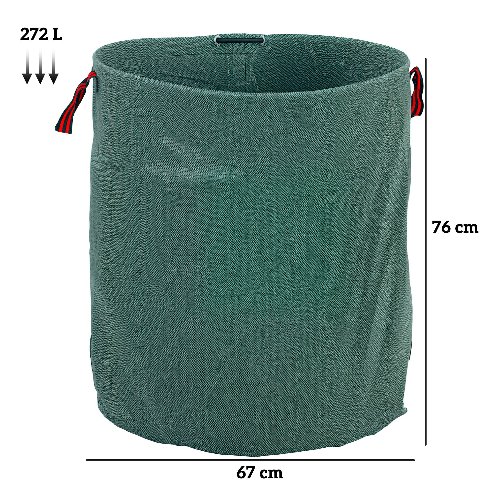 Outsunny Garden Waste Bags, 300L X 3 Heavy Duty Garden Sacks - Image 5