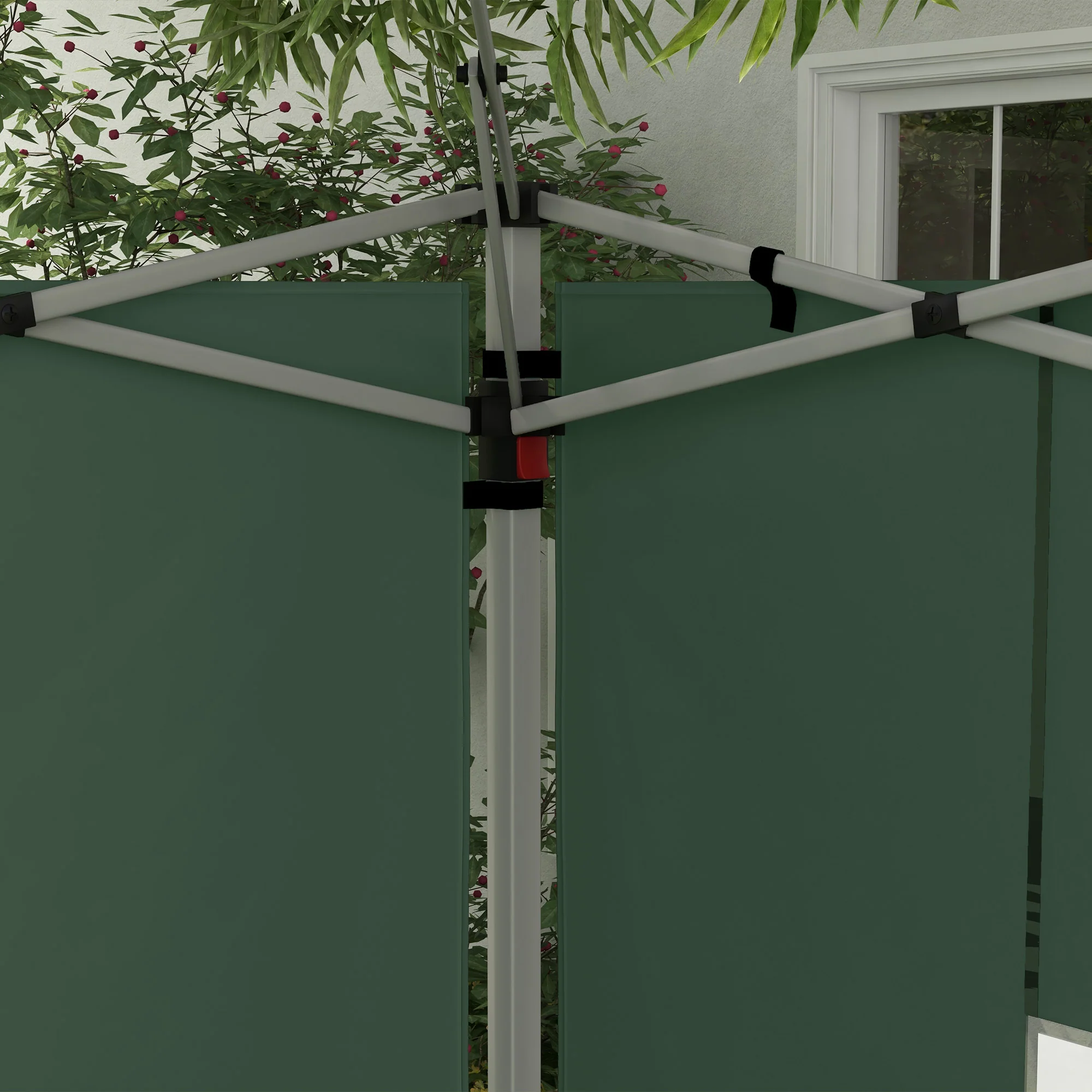 Outsunny Gazebo Side Panels for 3x3(m) or 3x4m Pop Up Gazebo, 2 Pack, Green - Image 8