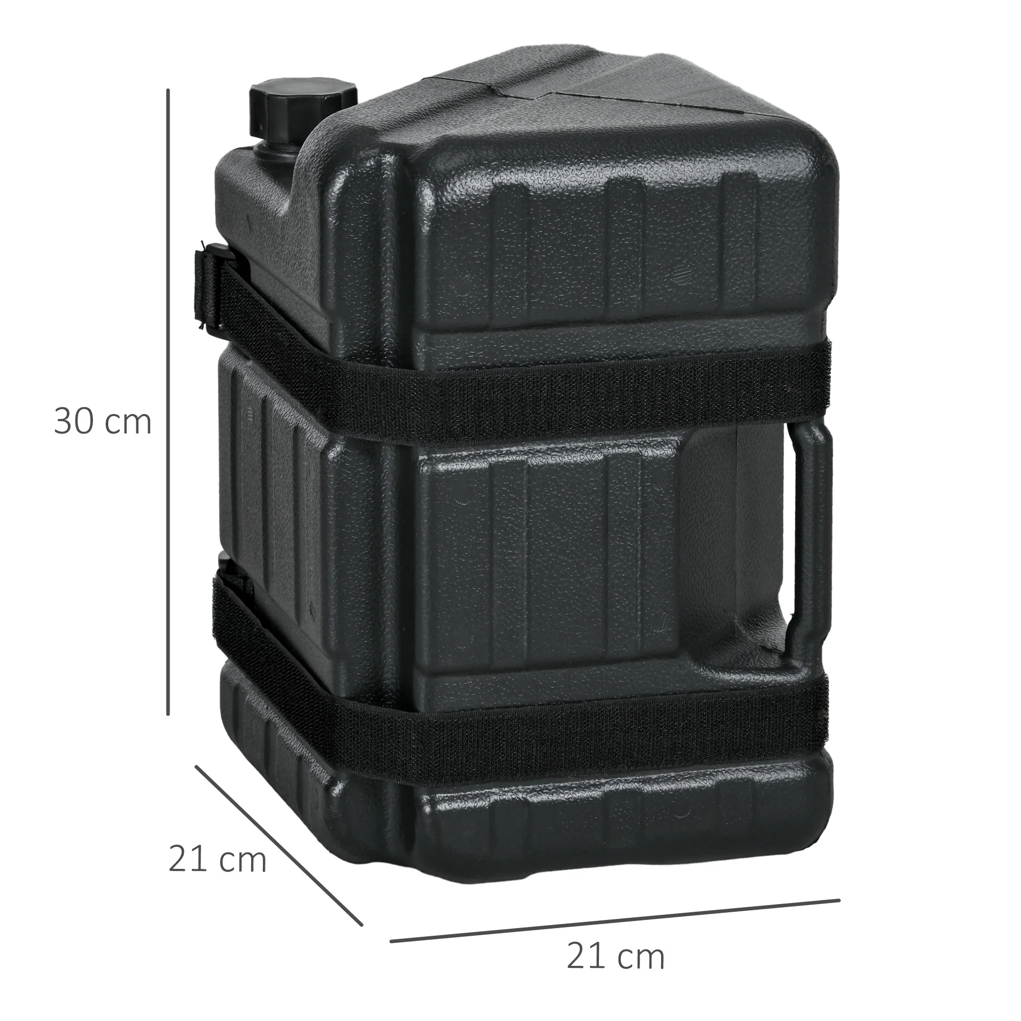 Outsunny Gazebo Weights Set of 4, HDPE Water or Sand Filled with Secure Straps - Image 5