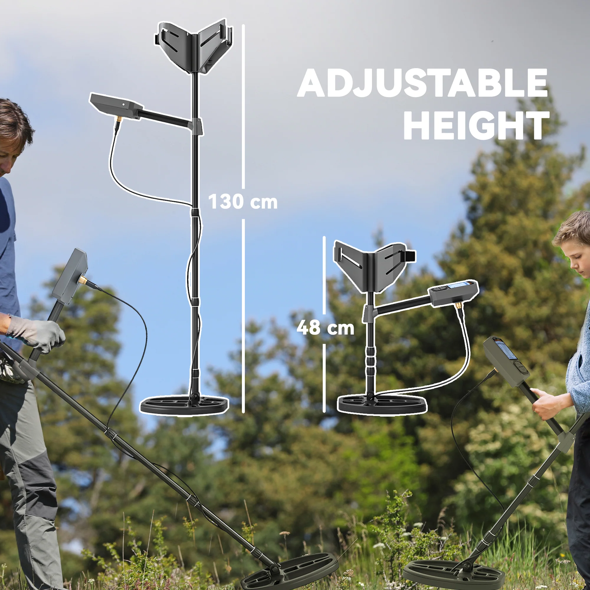 Outsunny Gold Metal Detector With DSP Chip And 5 Professional Modes - Image 9