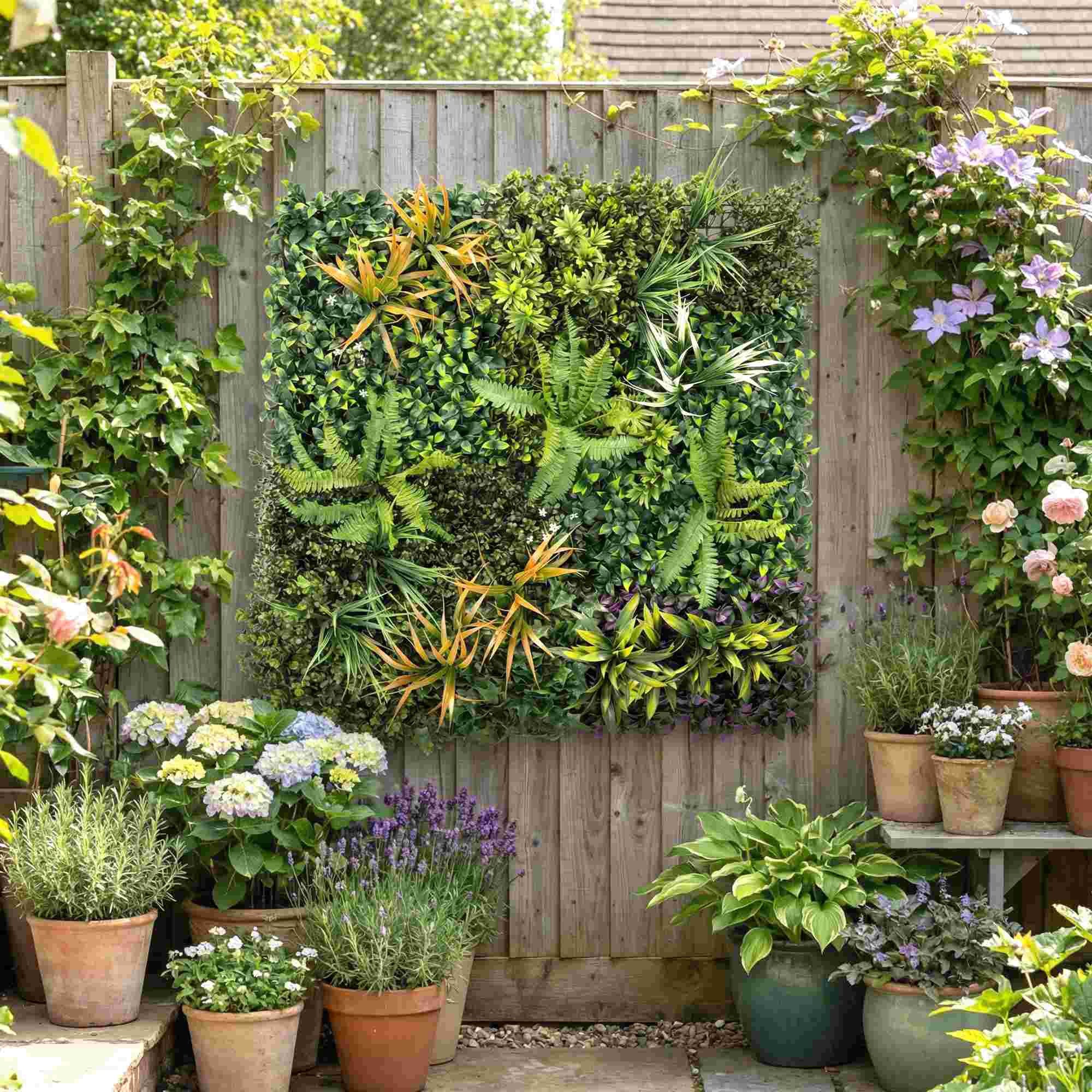 Outsunny Grass Wall Panels, Greenery Backdrop Panels, Green - Image 8