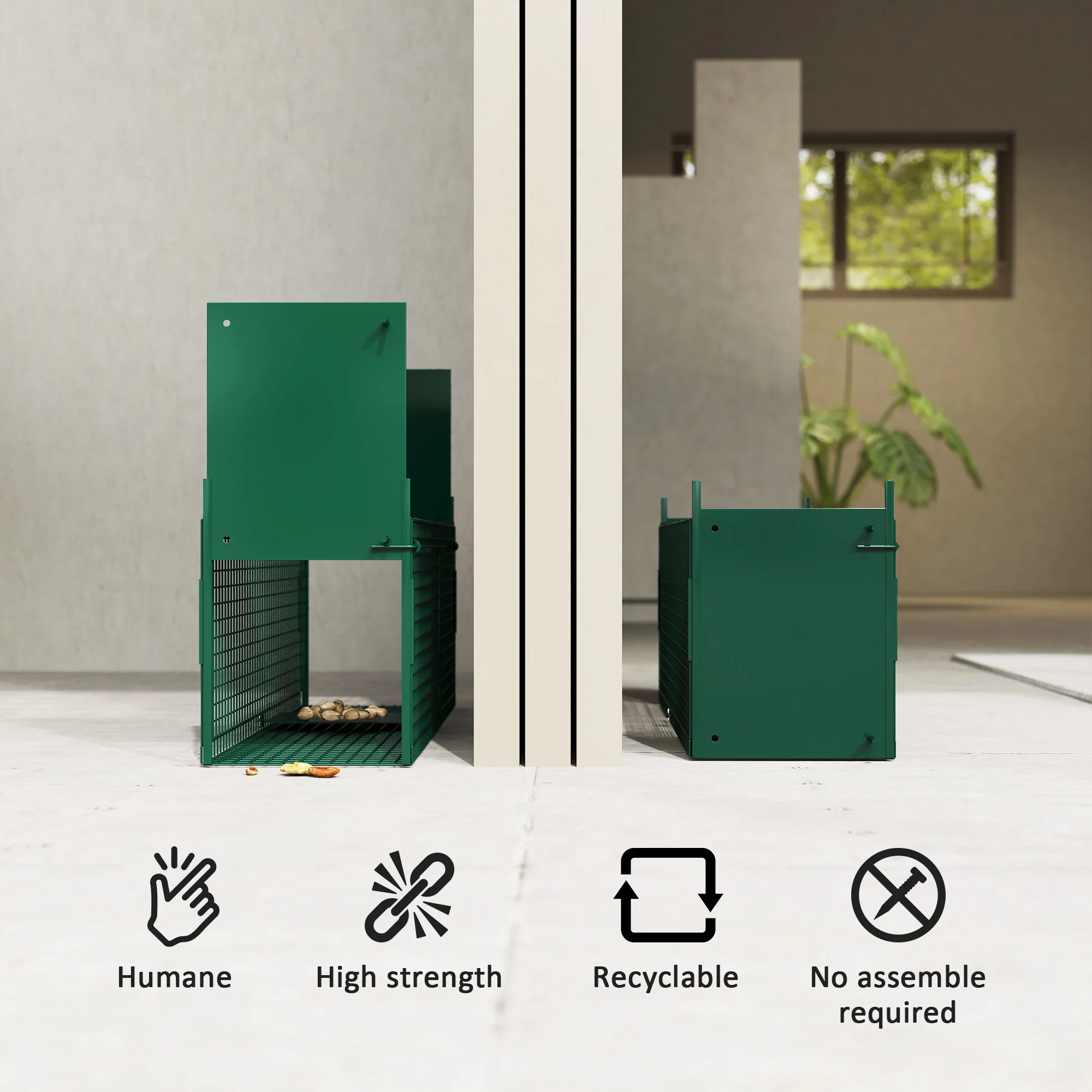 Outsunny Humane Mouse Trap with Double Doors for Indoors - Image 3