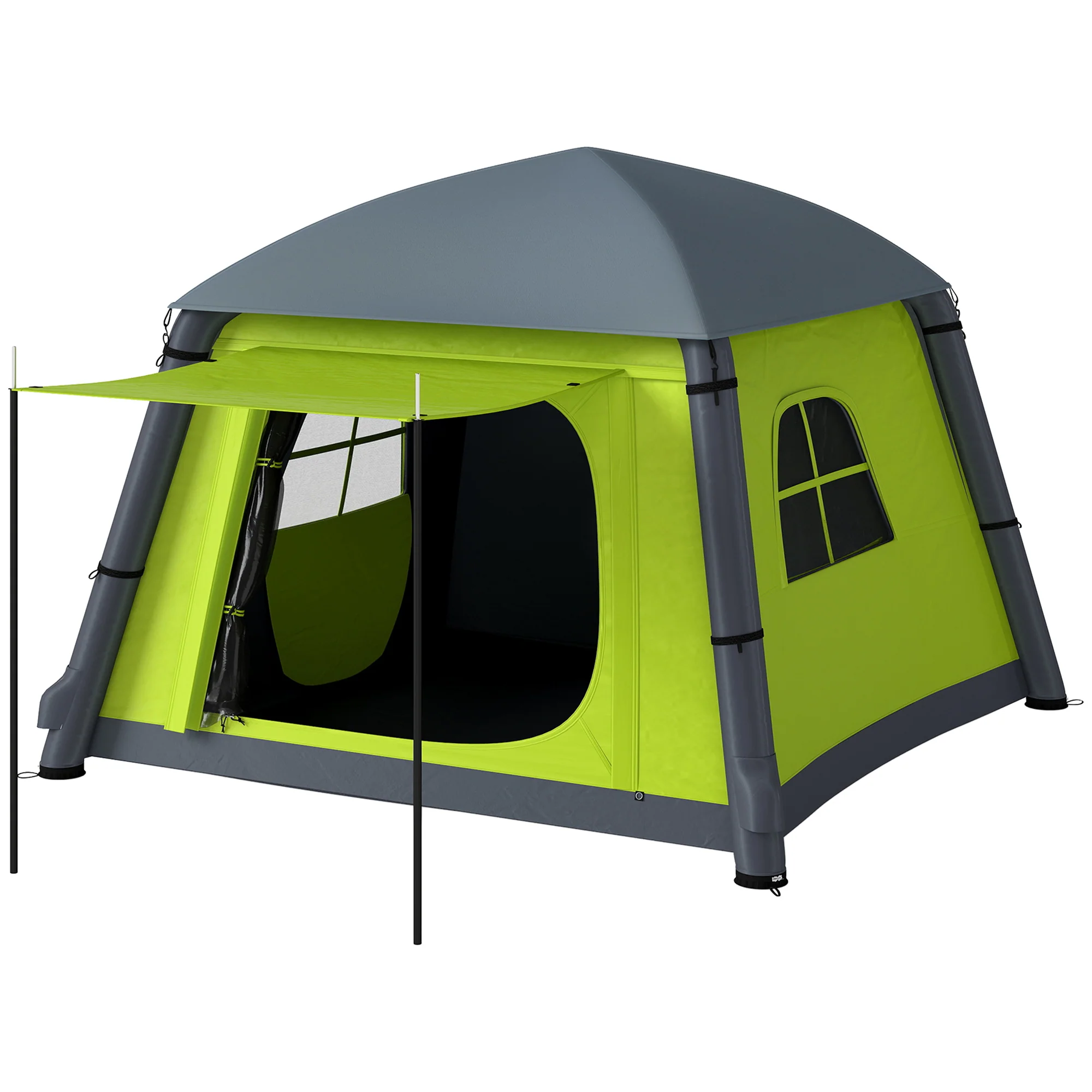 Outsunny Inflatable Camping Tent, Easy Setup 2 Man Tent - Image 10