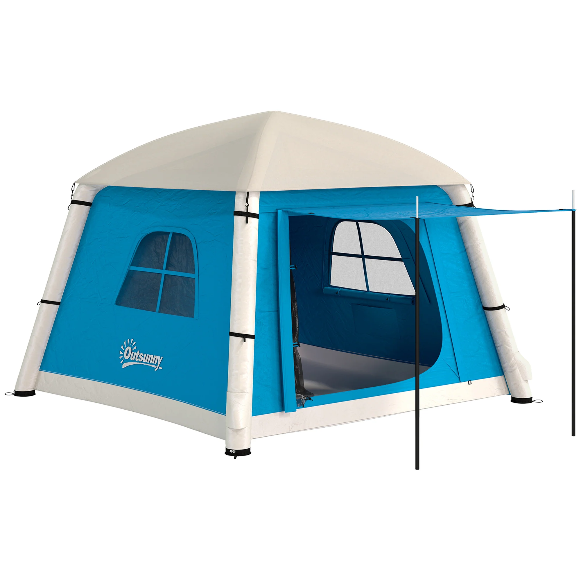 Outsunny Inflatable Camping Tent, Easy Setup 2 Man Tent - Image 19